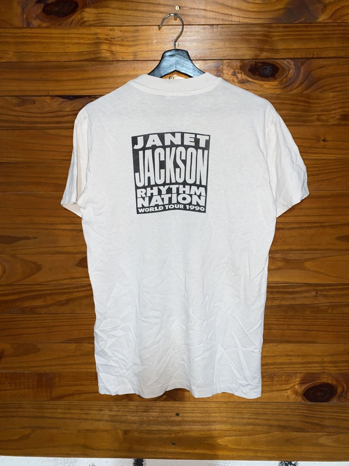 Rap Tees Vintage 1990 Janet Jackson Rhythm Nation World Tour T-Shirt Size US M / EU 48-50 / 2 - 10 Thumbnail