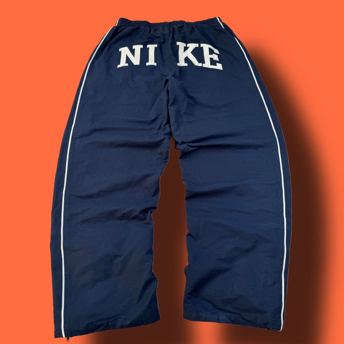 Nike × Vintage NIKE VINTAGE BASIC LOGO OVERSIZE BAGGY PANTS Size US 32 / EU 48 - 1 Thumbnail