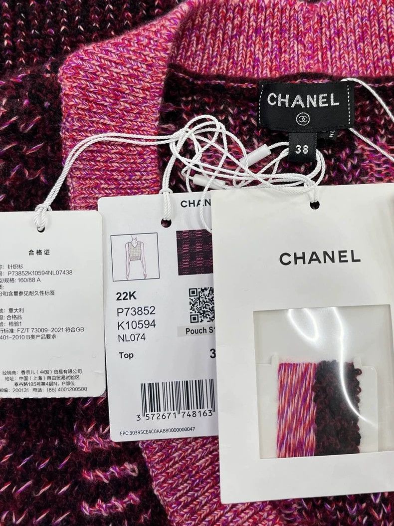 Chanel Chanel Pink V-neck cashmere vest Size XS / US 0-2 / IT 36-38 - 6 Thumbnail