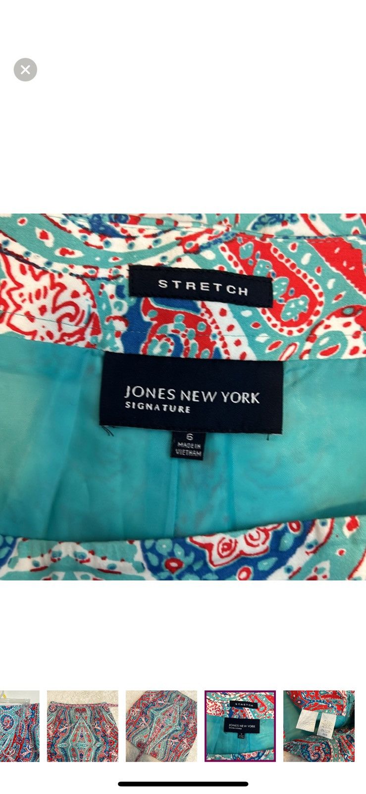 Jones New York Jones New York paisley pattern pencil skirt size 6 Size 28" / US 6 / IT 42 - 4 Thumbnail