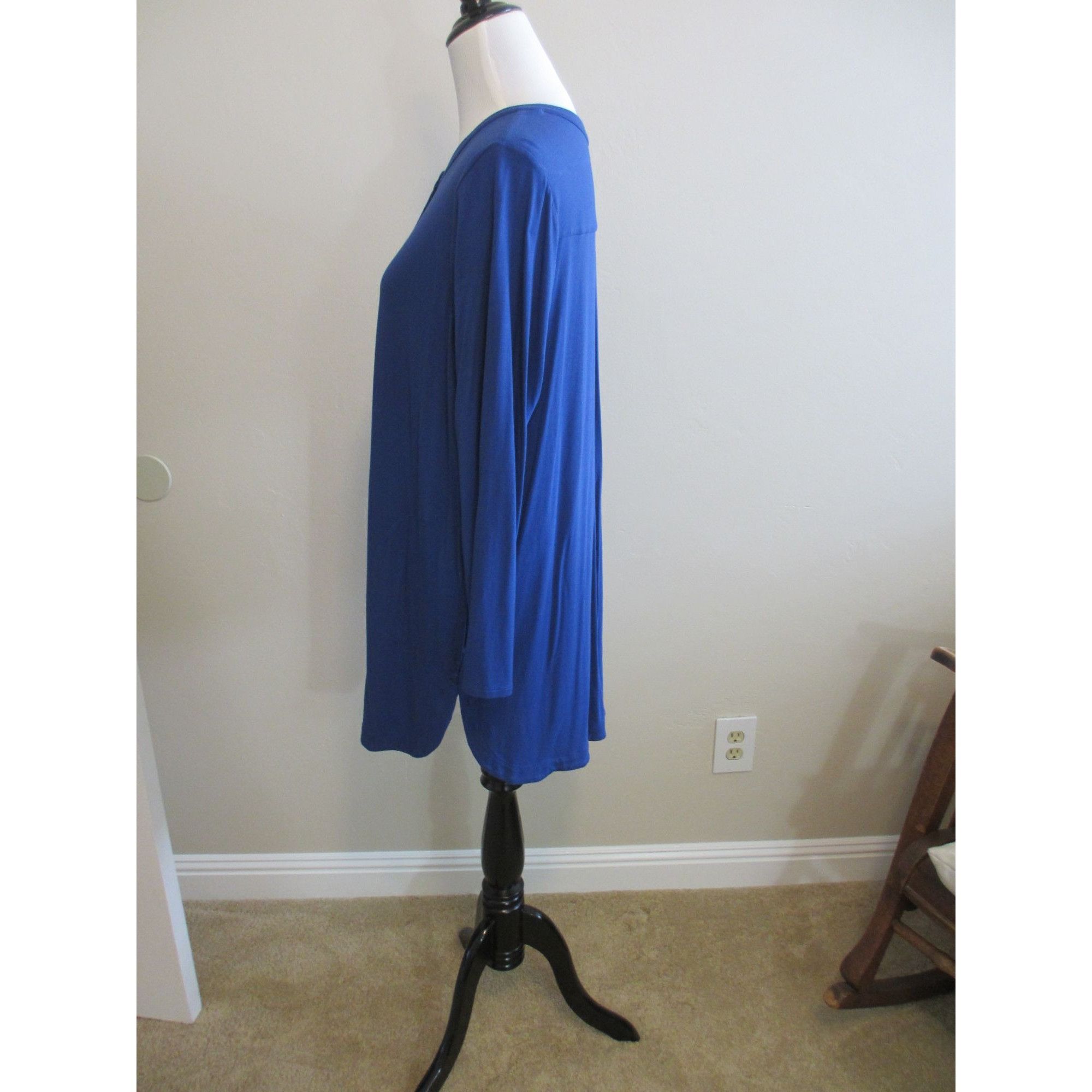 Other J.JILL WEARABLE COLLECTION BLUE LONG SLEEVED BUTTON DOWN BLO Size XL / US 12-14 / IT 48-50 - 2 Thumbnail