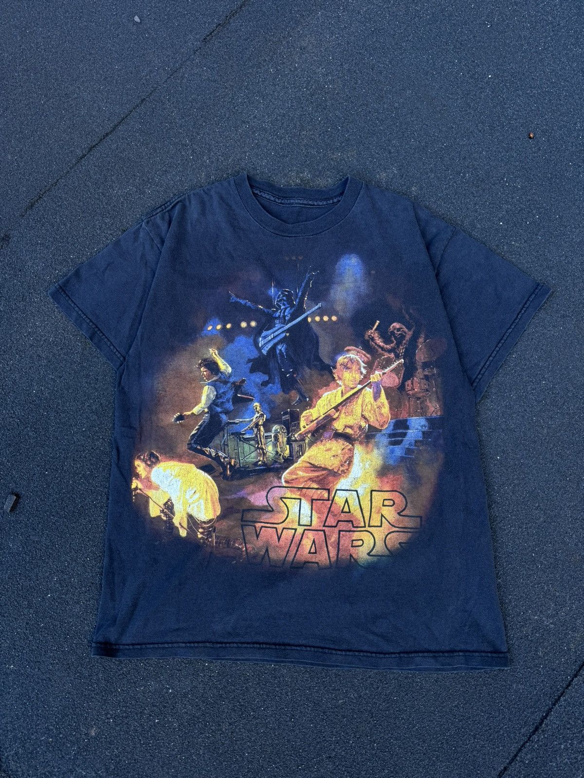Star Wars × Vintage Y2K Star Wars Rock Band Big Print Tee Size US S / EU 44-46 / 1 - 1 Thumbnail