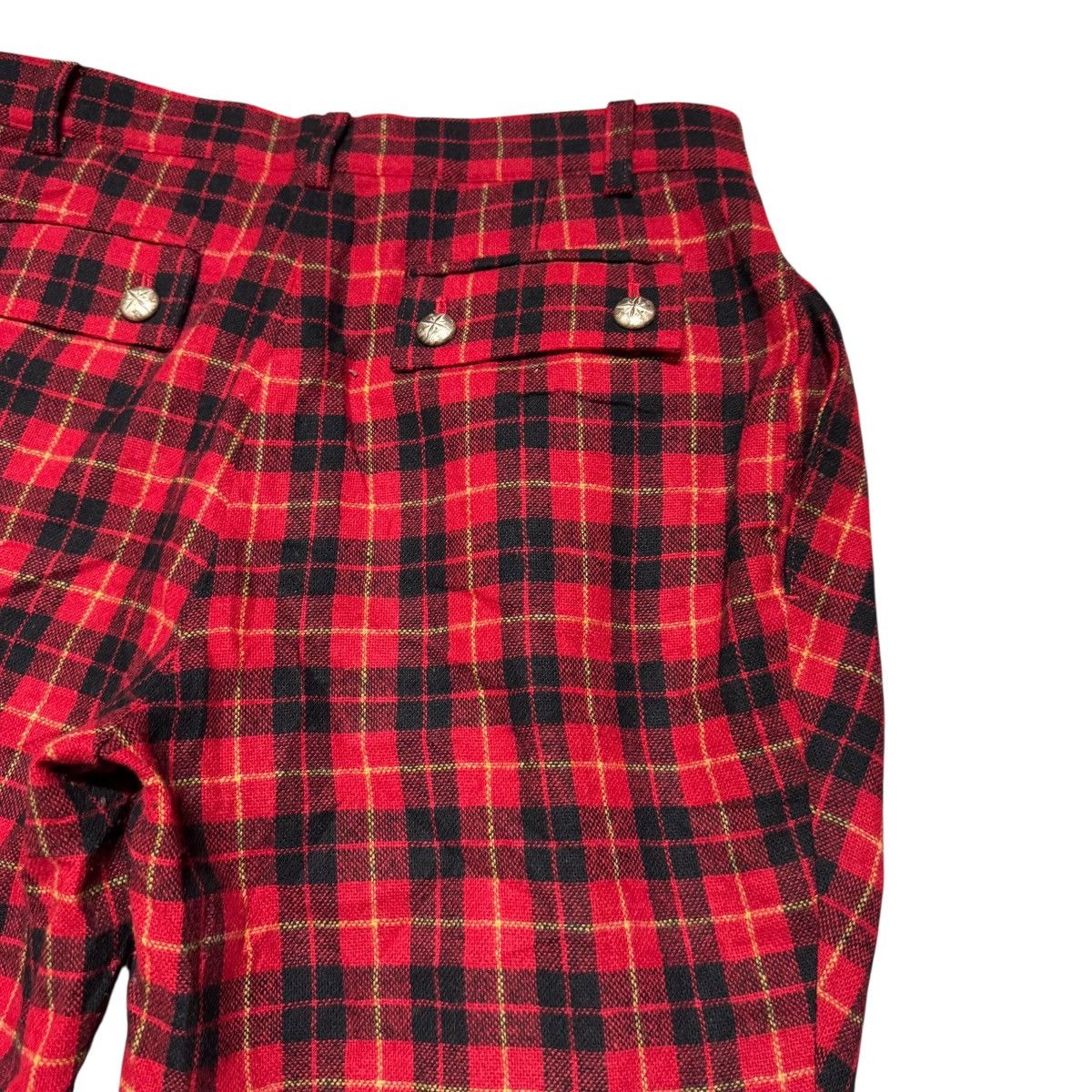 Mari's Rock MALKO MALKA Tartan Plaid Red Punk Trouser Size US 30 / EU 46 - 12 Thumbnail