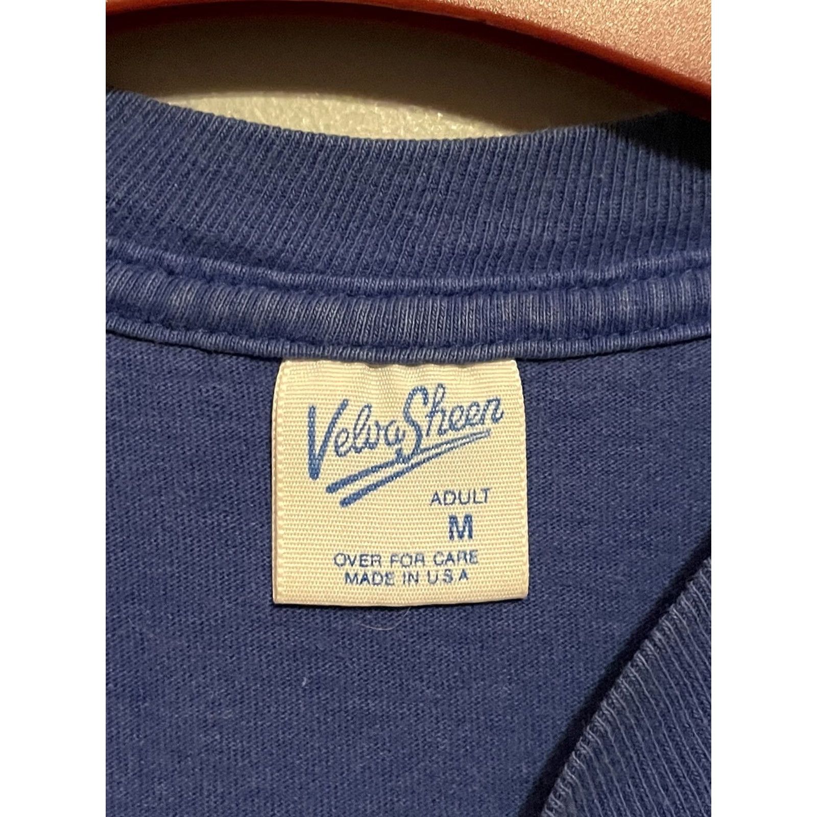 Velva Sheen VINTAGE Mickey Mouse 80s Embroidered T-Shirt Blue M Men's Shirt Size M Genders Mens Size US M / EU 48-50 / 2 - 3 Thumbnail