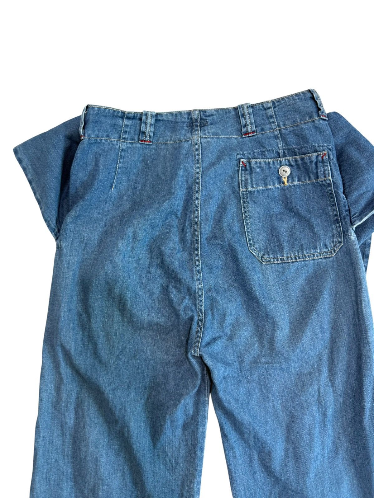 Kapital JAPANESE BRAND KAPITAL WIDE PANTS DENIM RARE Size US 30 / EU 46 - 4 Thumbnail
