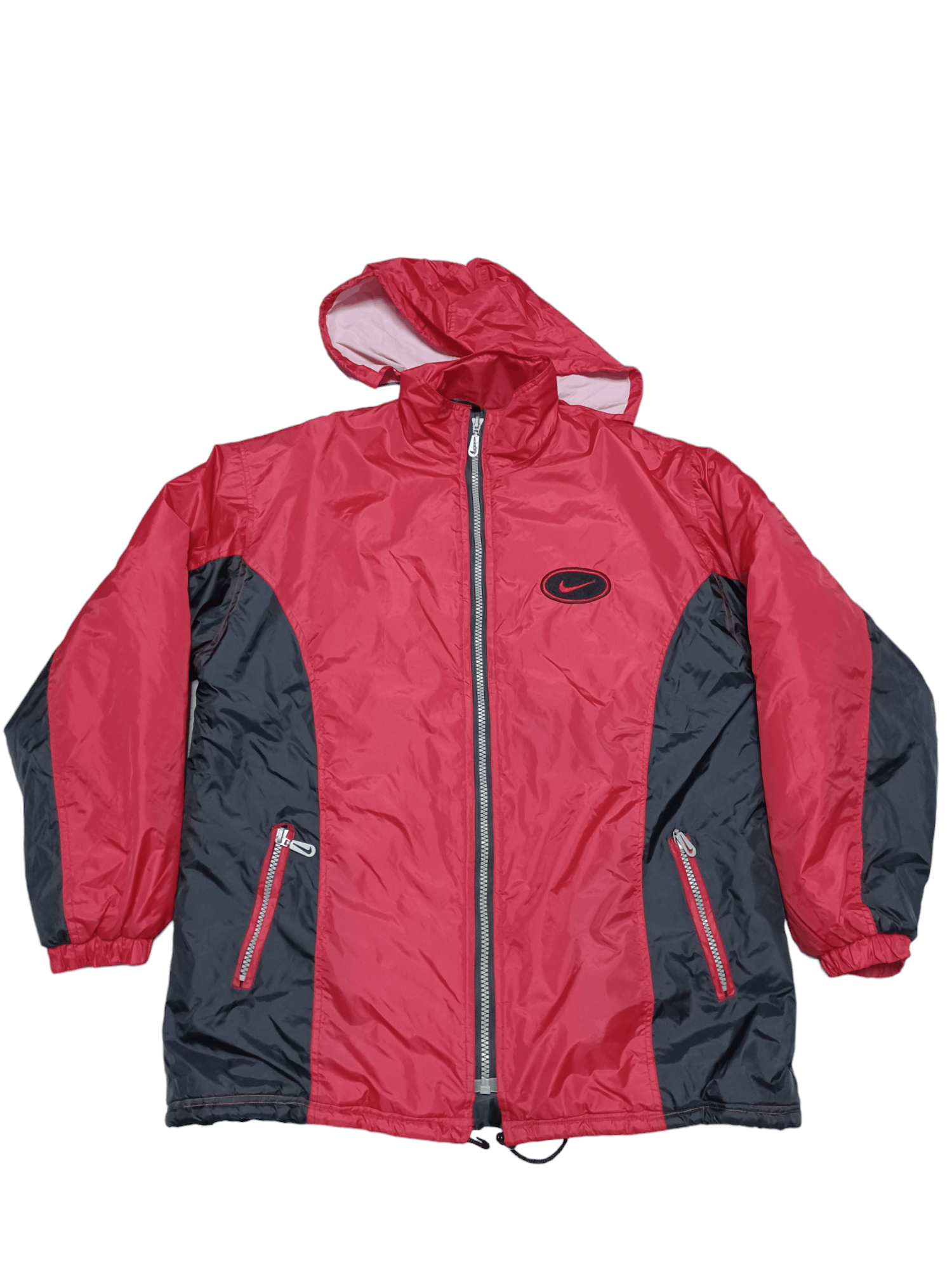 Nike VINTAGE BIG SWOOSH 90S NIKE BIGLOGO NYLON LONG JACKET Size US XL / EU 56 / 4 - 2 Thumbnail