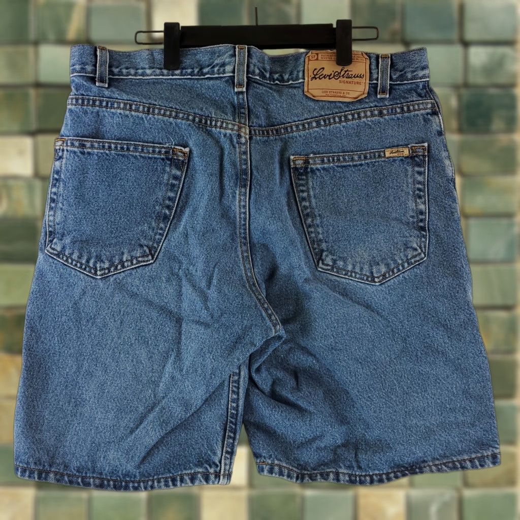 Levi's Levi's Jorts Shorts Blues Relaxed Fit Mens 35 Blue 34 Regular 35x9 Actual Jeans Shorts Size US 35 - 1 Thumbnail