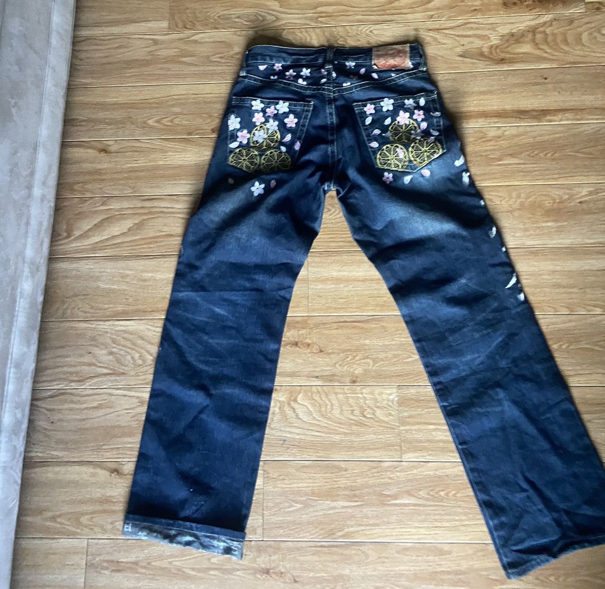 Japanese Brand × Vintage Japanese denim embroidered Size US 30 / EU 46 - 4 Thumbnail