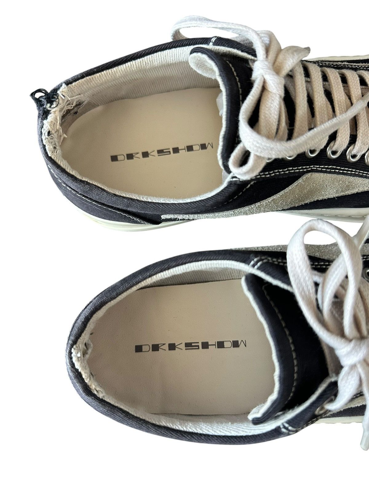 Rick Owens Drkshdw Rick Owens drkshdw Vintage - Vans low Sneakers canvas Black Size US 6.5 / EU 39-40 - 8 Thumbnail