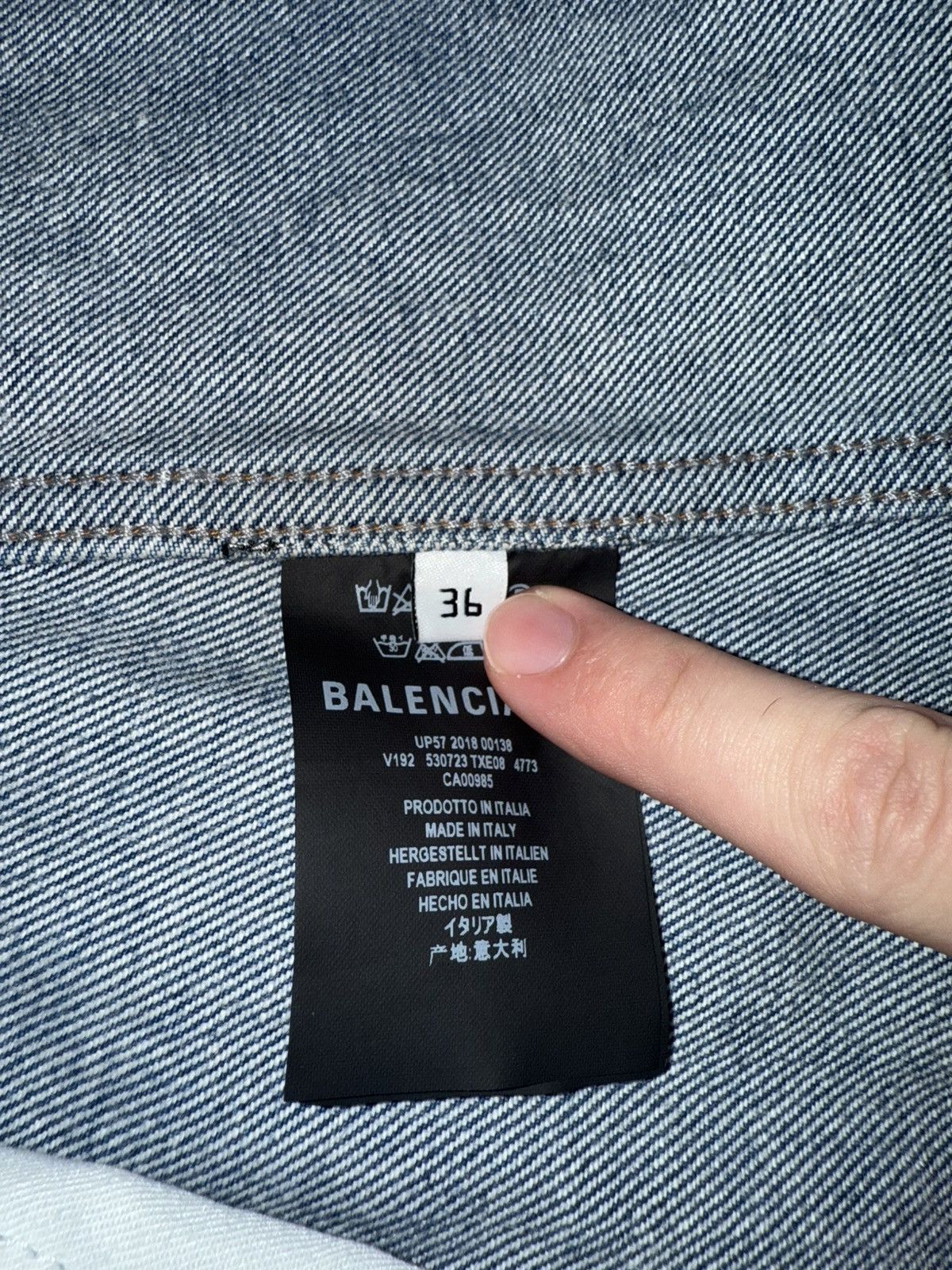 Balenciaga Balenciaga Paris Denim Jacket Size US M / EU 48-50 / 2 - 5 Thumbnail
