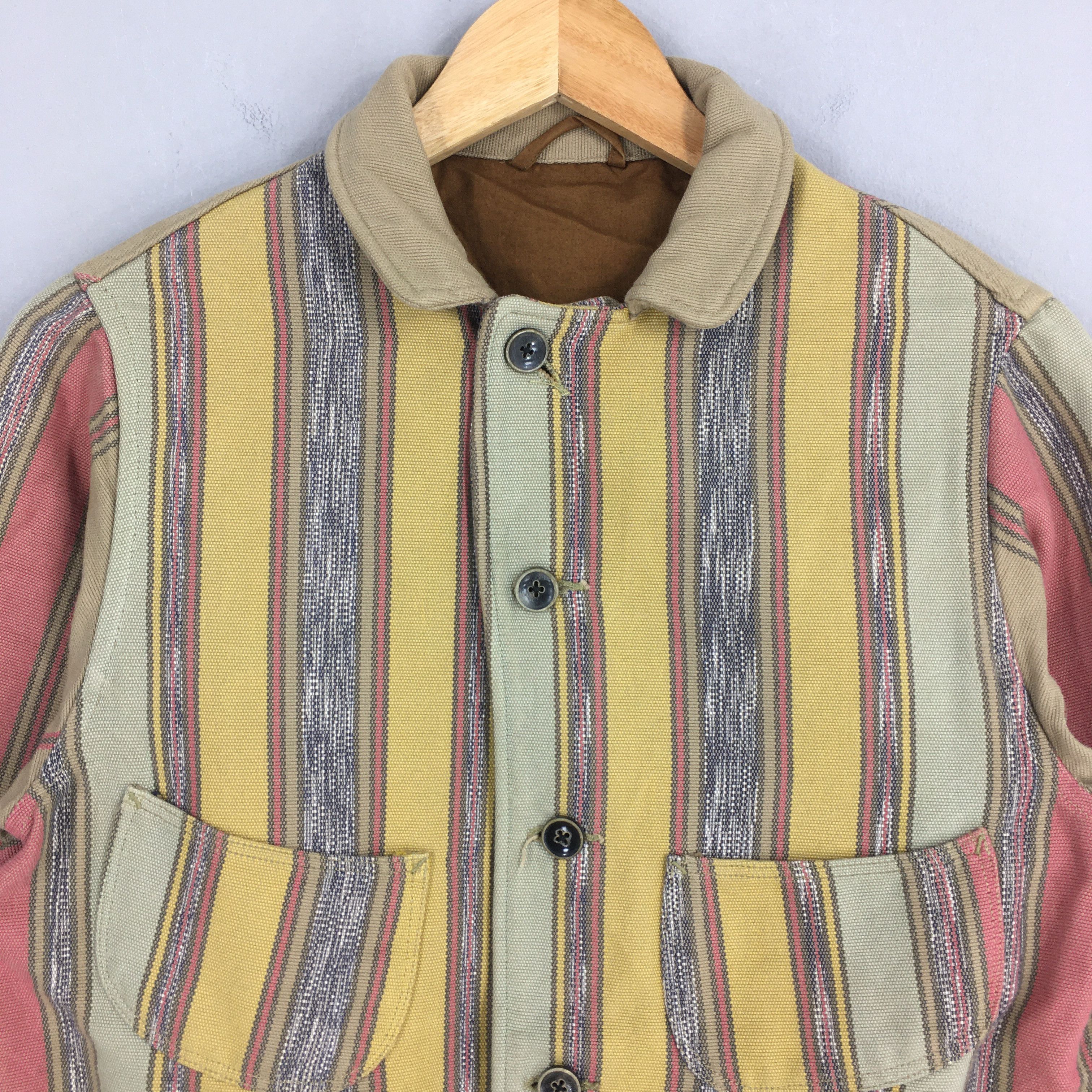 Kapital Kapital Kountry Multicolor Striped Denim Jacket Small Size US S / EU 44-46 / 1 - 2 Thumbnail