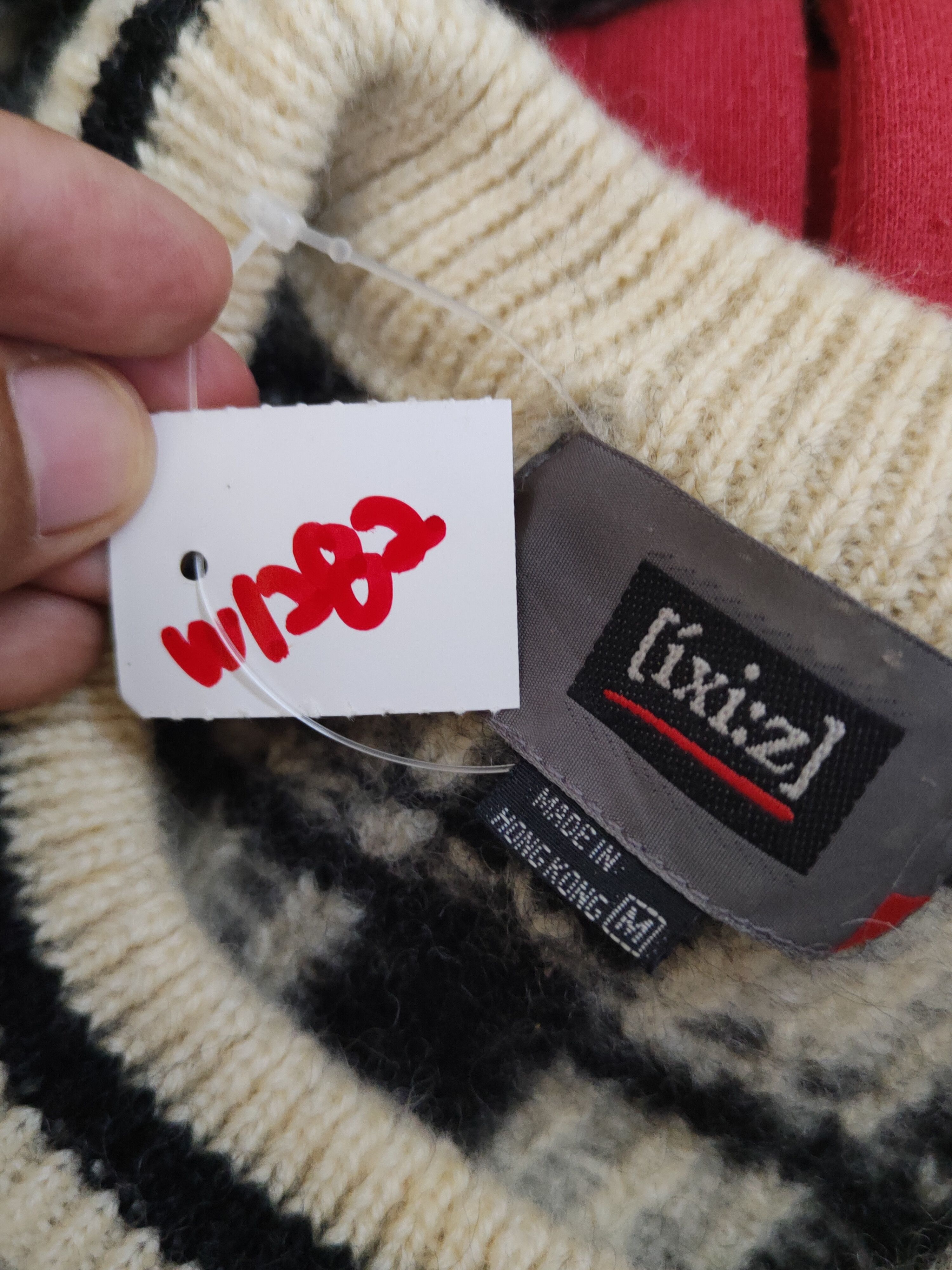 Homespun Knitwear × Japanese Brand × Vintage Ixi:z Black Cream Knitwear Sweatshirts #W1282 Size XS / US 0-2 / IT 36-38 - 11 Thumbnail
