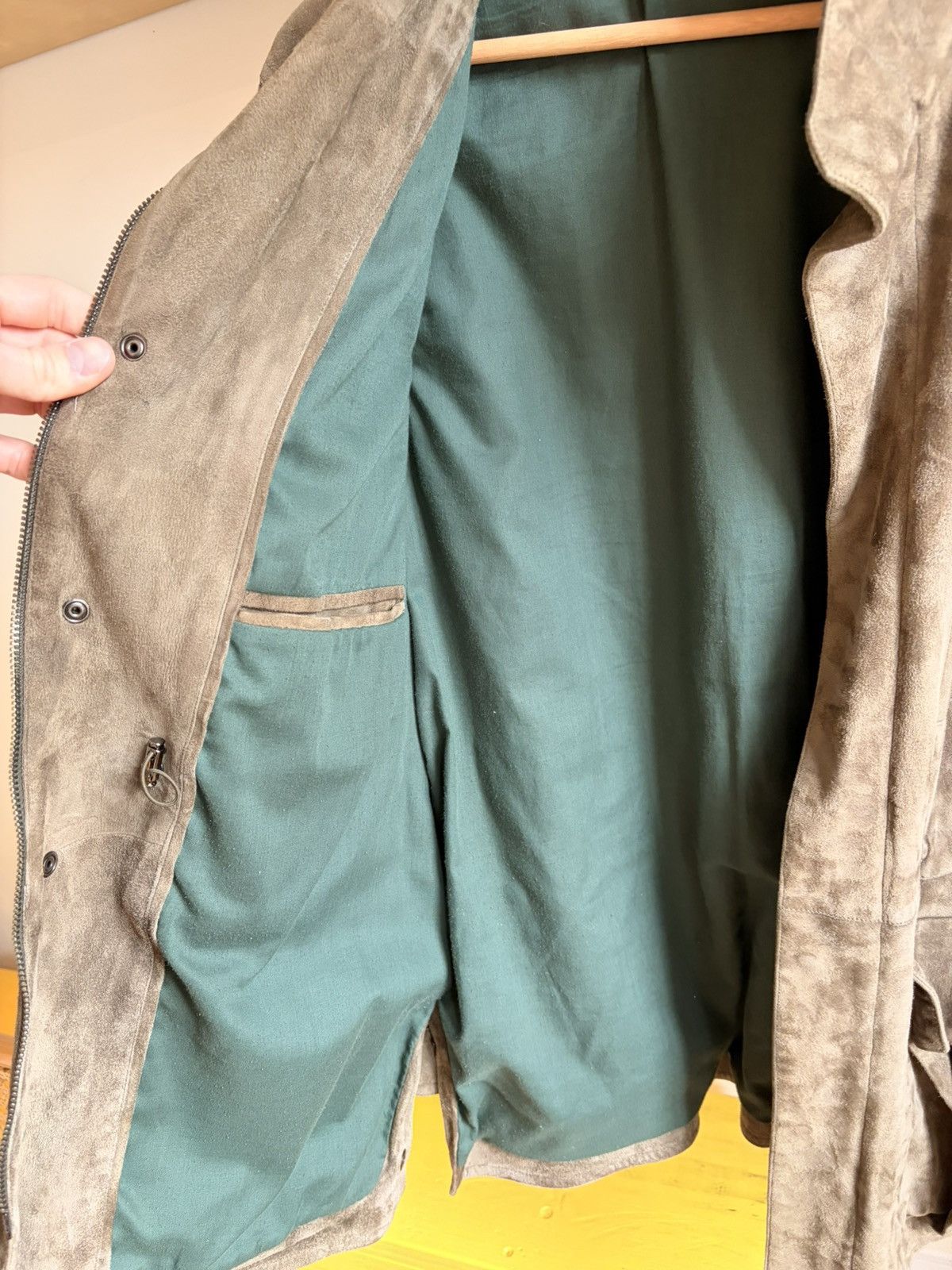 Stoffa Stoffa Field Jacket Dusty Green Lamb Suede 46S Size US S / EU 44-46 / 1 - 9 Thumbnail