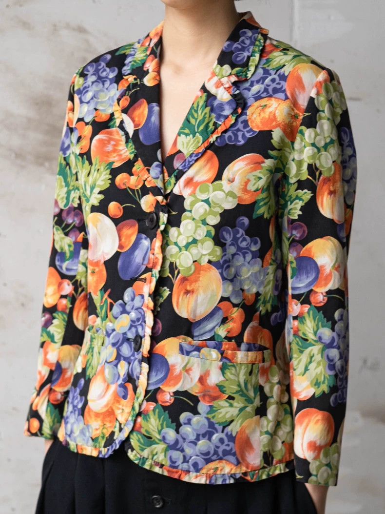 Kenzo KENZO Cute fruit lace jacket vintage Size XS / US 0-2 / IT 36-38 - 5 Thumbnail