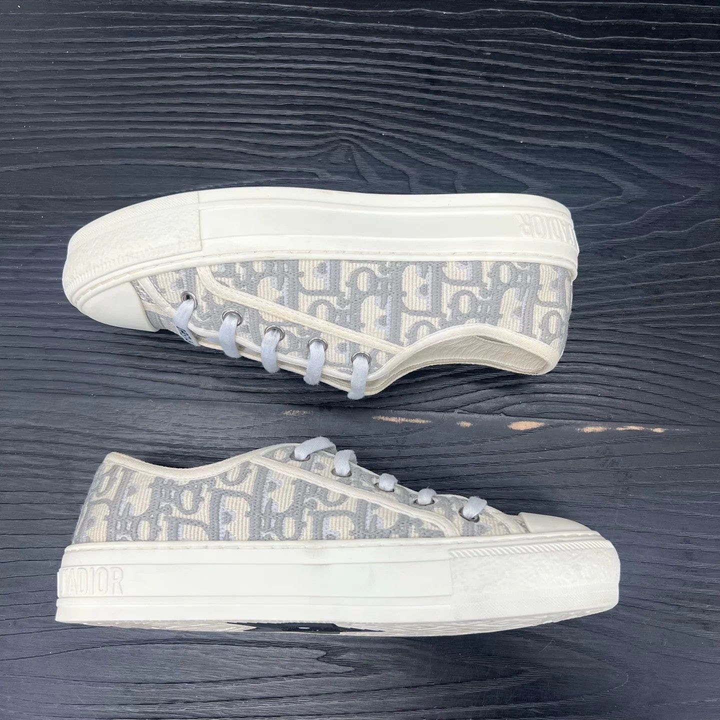 Dior DIOR Walk'n'Dior gray white all over print 36 mint Size US 5.5 / IT 35.5 - 2 Thumbnail