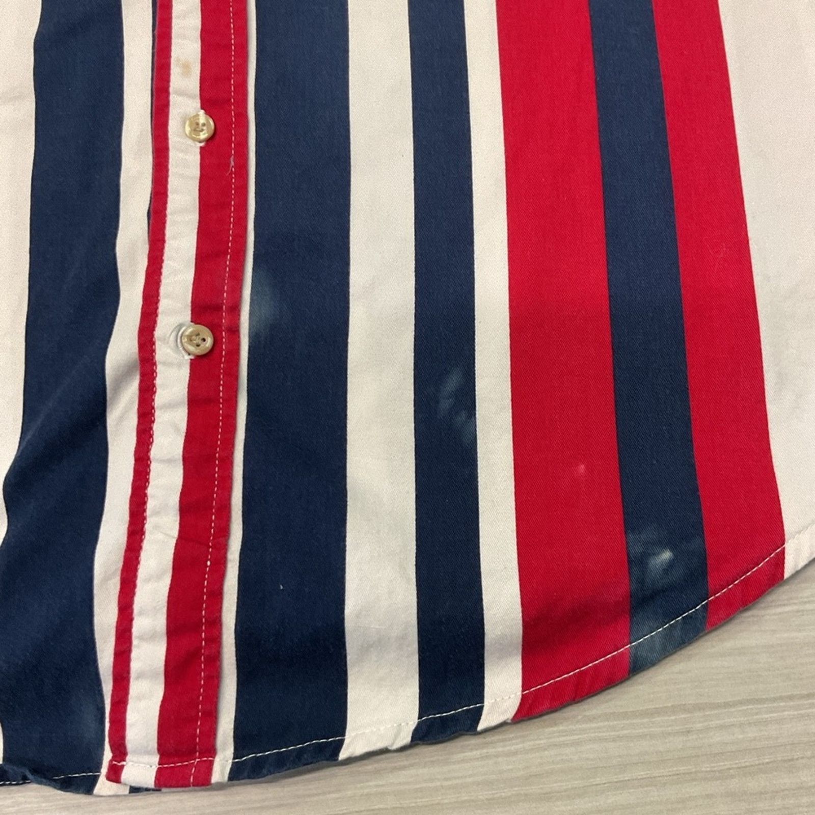 Vintage Legacy Red, White & Blue Retro Style Button Shirt Size US M / EU 48-50 / 2 - 4 Thumbnail