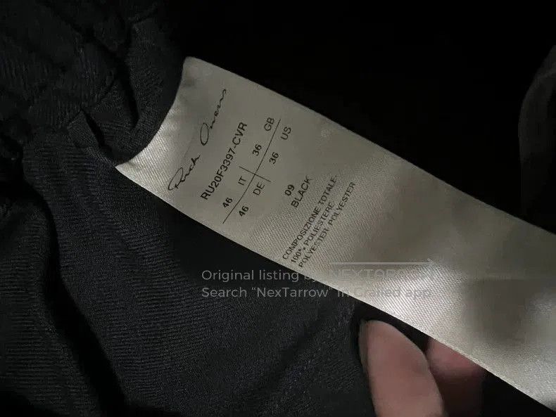 Rick Owens Rick Owens Straight-Leg Cropped Trousers. Size US 30 / EU 46 - 3 Thumbnail