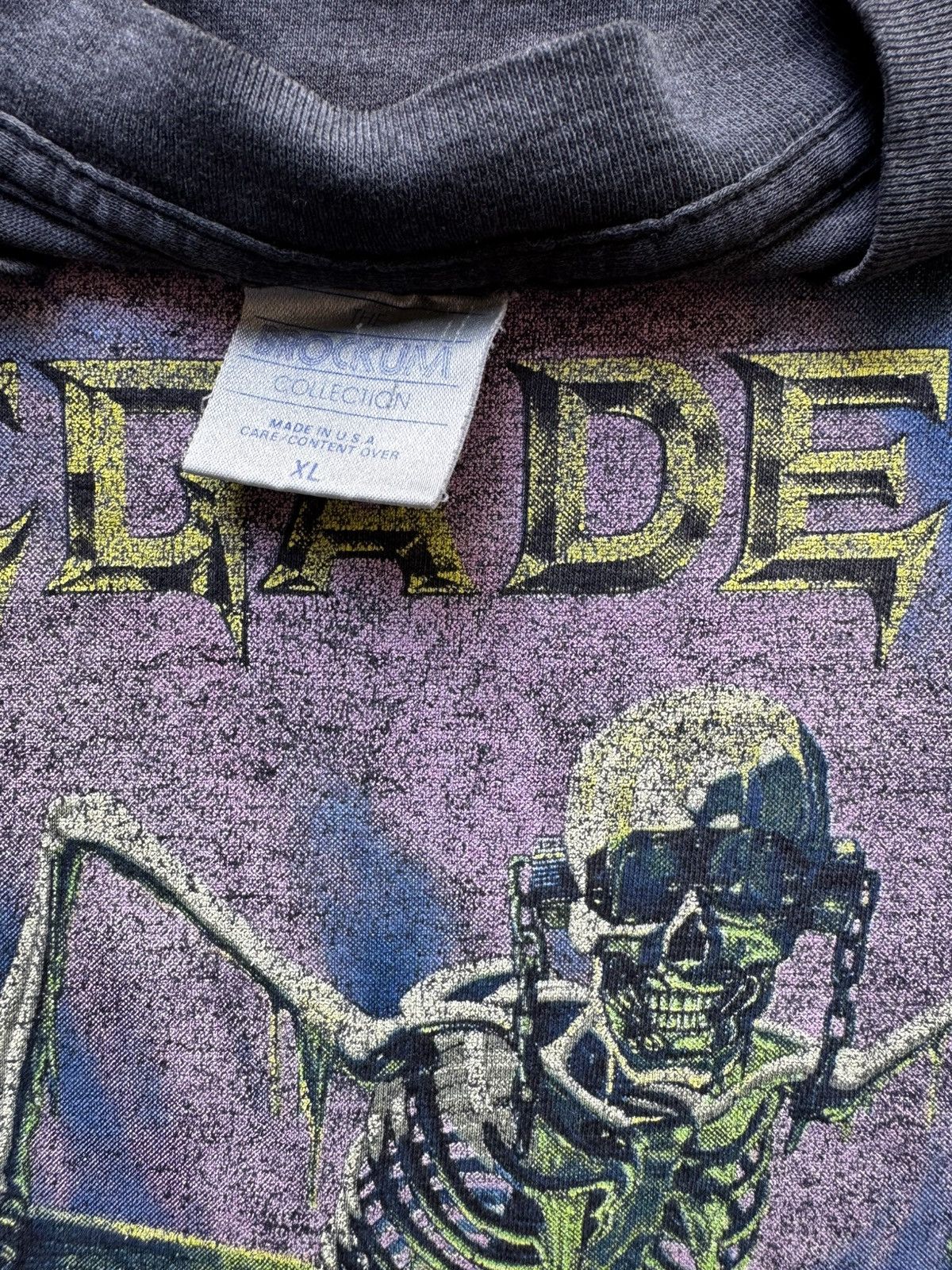 Vintage Vintage 1989 Megadeth Contaminated Tour Band Tee Shirt Size US L / EU 52-54 / 3 - 4 Thumbnail