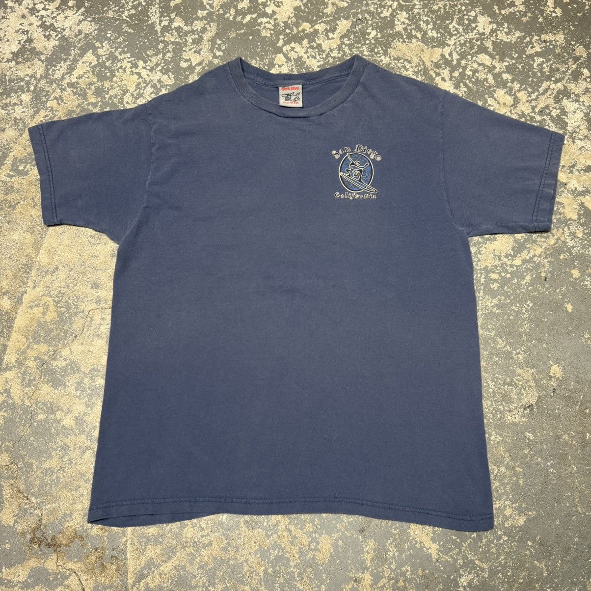 Other Vintage San Diego California Surf Navy Y2K Tshirt Size US L / EU 52-54 / 3 - 3 Thumbnail