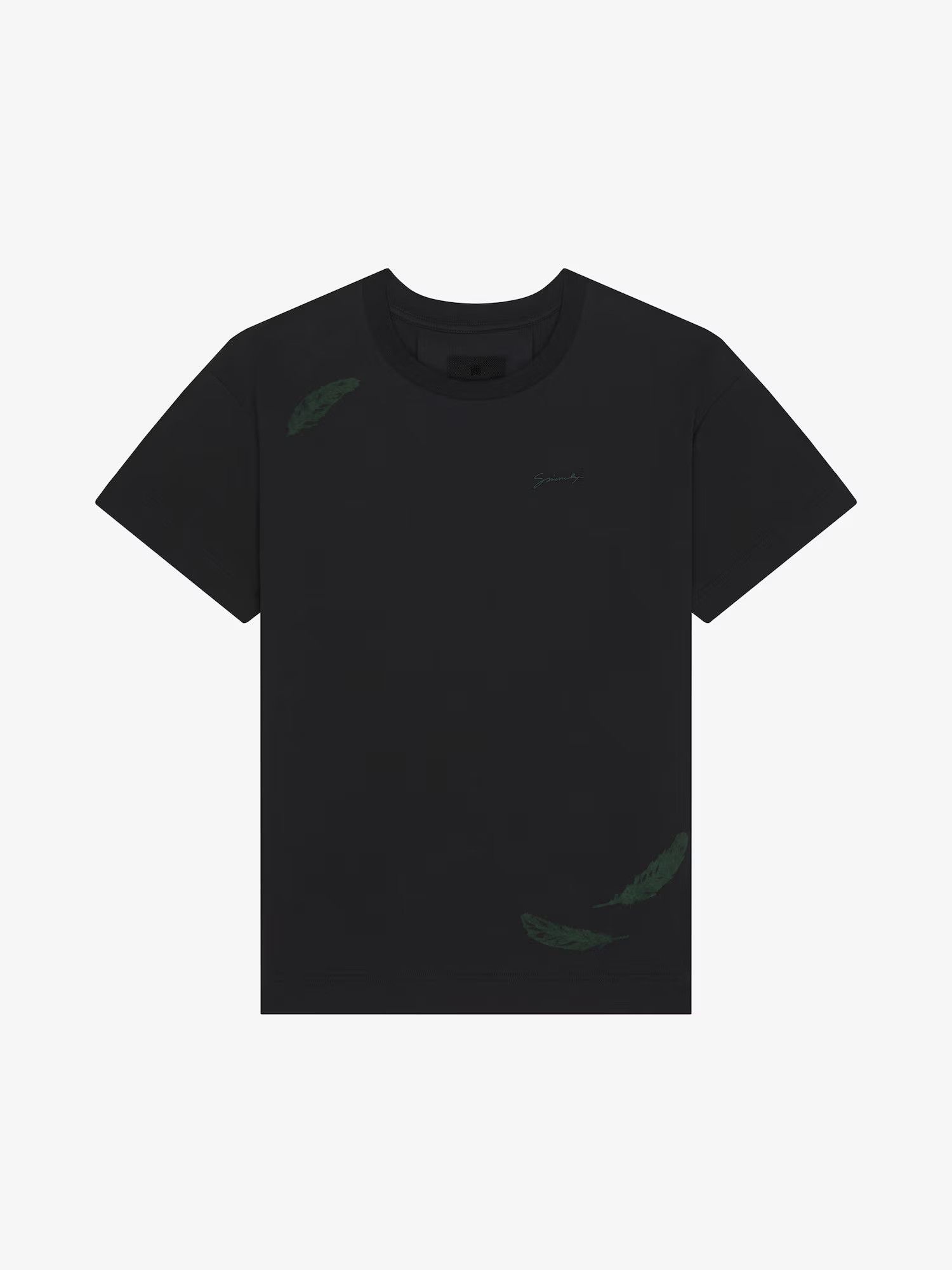 o1srvl11e0325 Feathers T-Shirt in Black