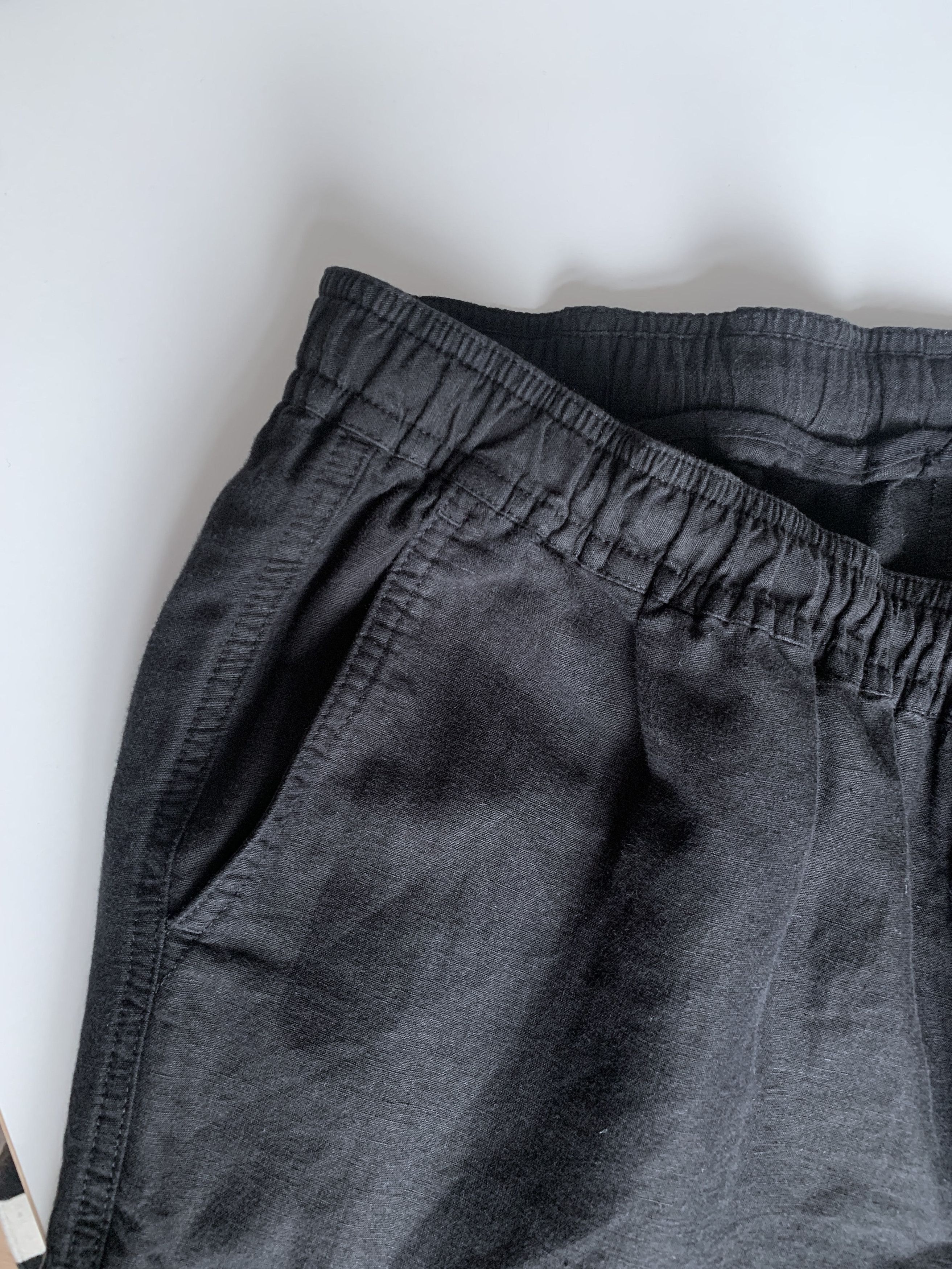 Our Legacy Washed Black Cotton/Linen Relaxed Pants Size US 32 / EU 48 - 8 Thumbnail