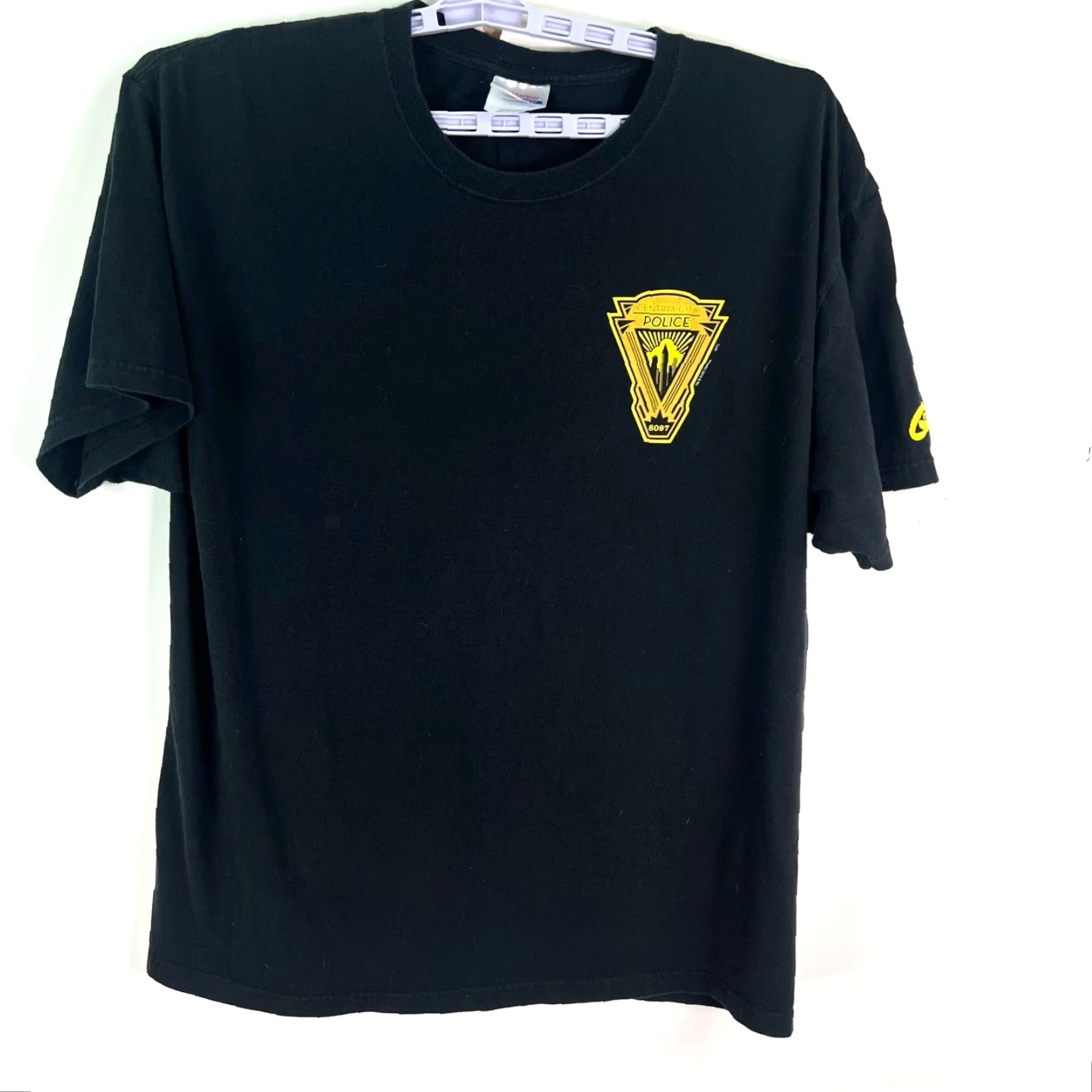 Vintage VINTAGE Batman T-Shirt Men's XL Black Graphic Print 1990s City Logo Crew Neck Short Sleeve Size US XL / EU 56 / 4 - 2 Thumbnail