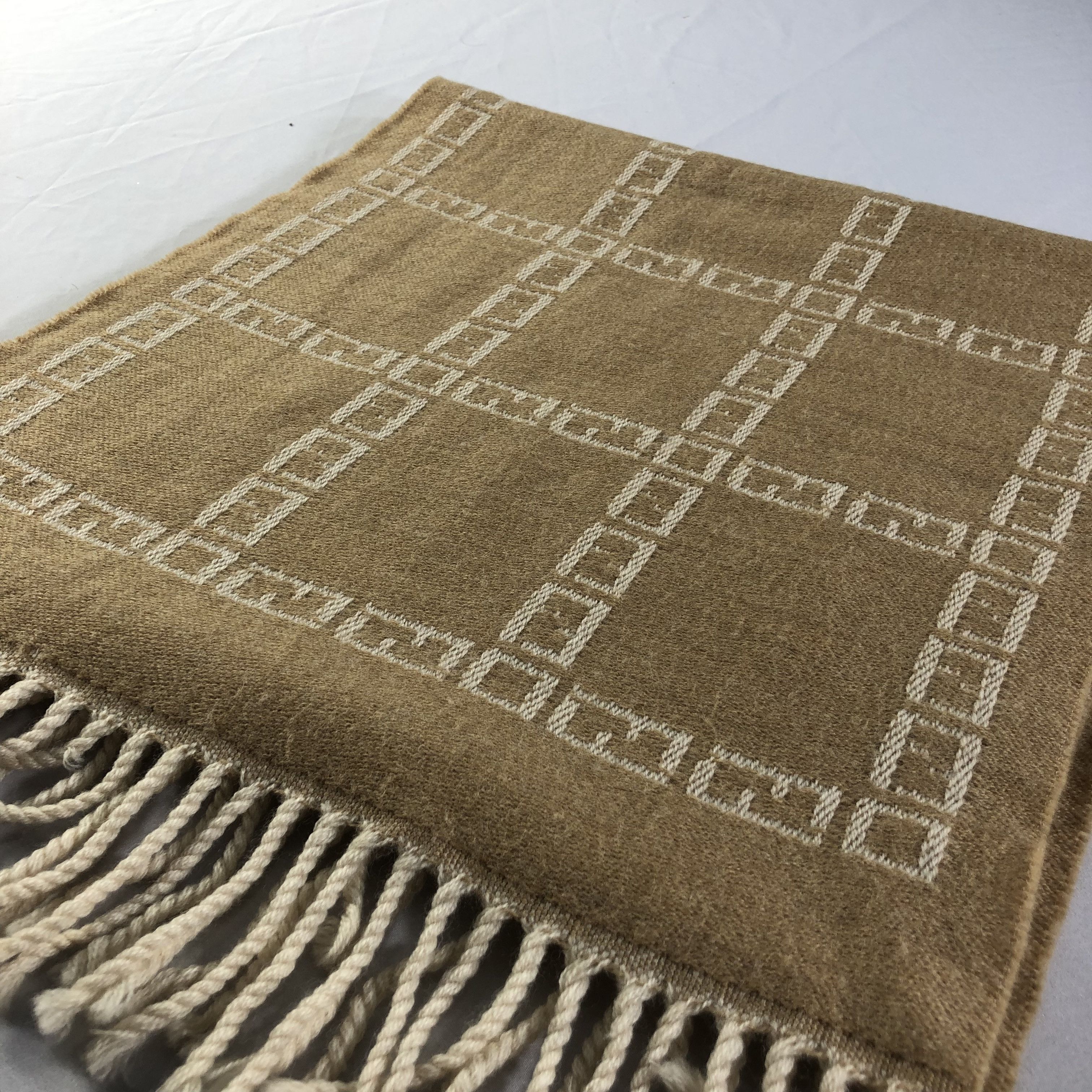 Fendi Fendi FF Monogram Wool Scarf Muffler V1657 Size ONE SIZE - 1 Thumbnail