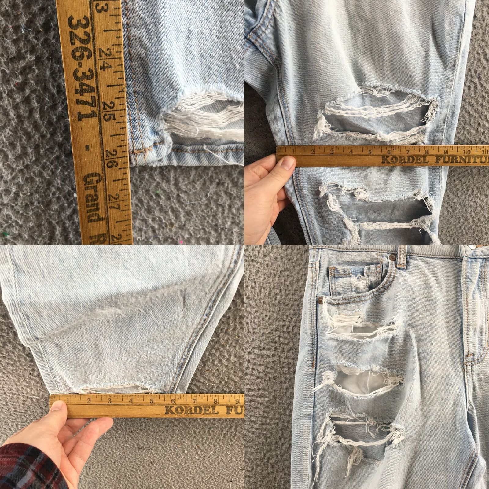 American Eagle Outfitters American Eagle Outfitters Mom Jeans Womens 8R Blue Denim Distressed Zip Fly 5-Pocket Regular Waist 31in Inseam 26in size 8 Size 30" / US 8 / IT 44 - 8 Thumbnail