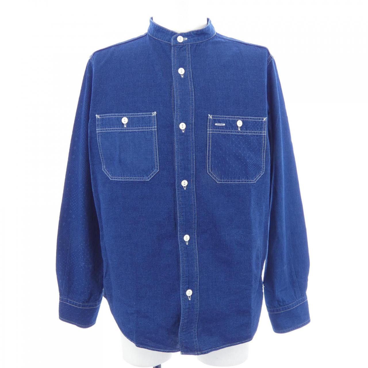 Other Other Nigel Cabourn Shirt Textile Dress Shirt 8038-00-10006 DUTY FREE for USA Size ONE SIZE - 1 Thumbnail