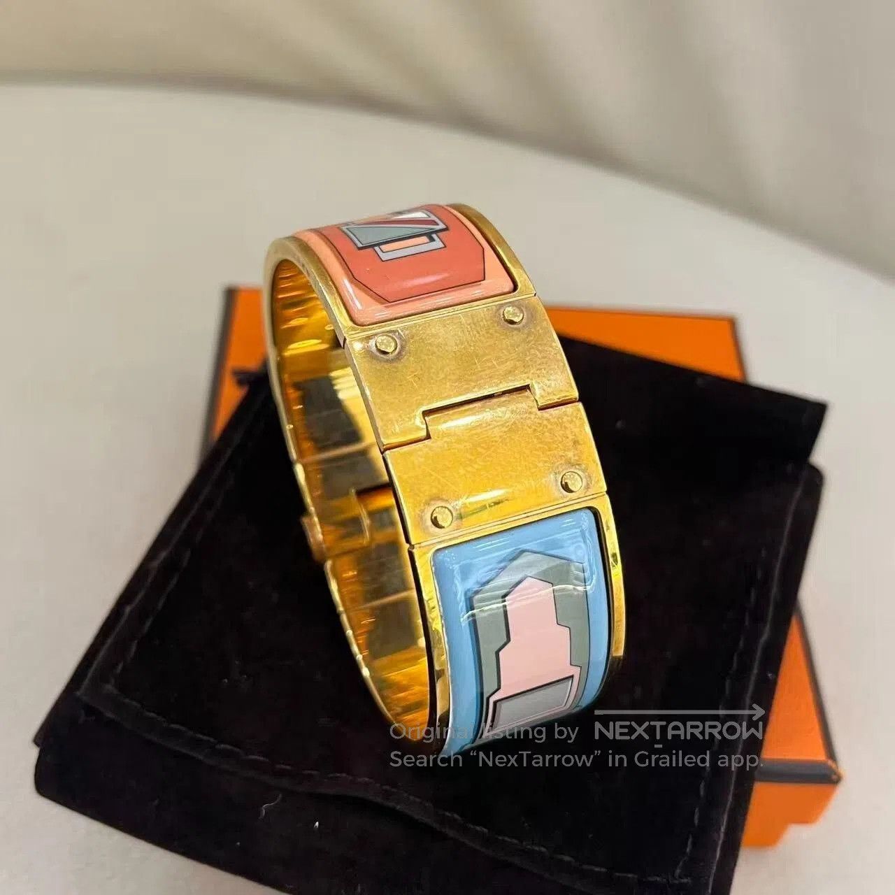 Hermes Hermes Enamel Wide Bracelet. Size ONE SIZE - 3 Thumbnail