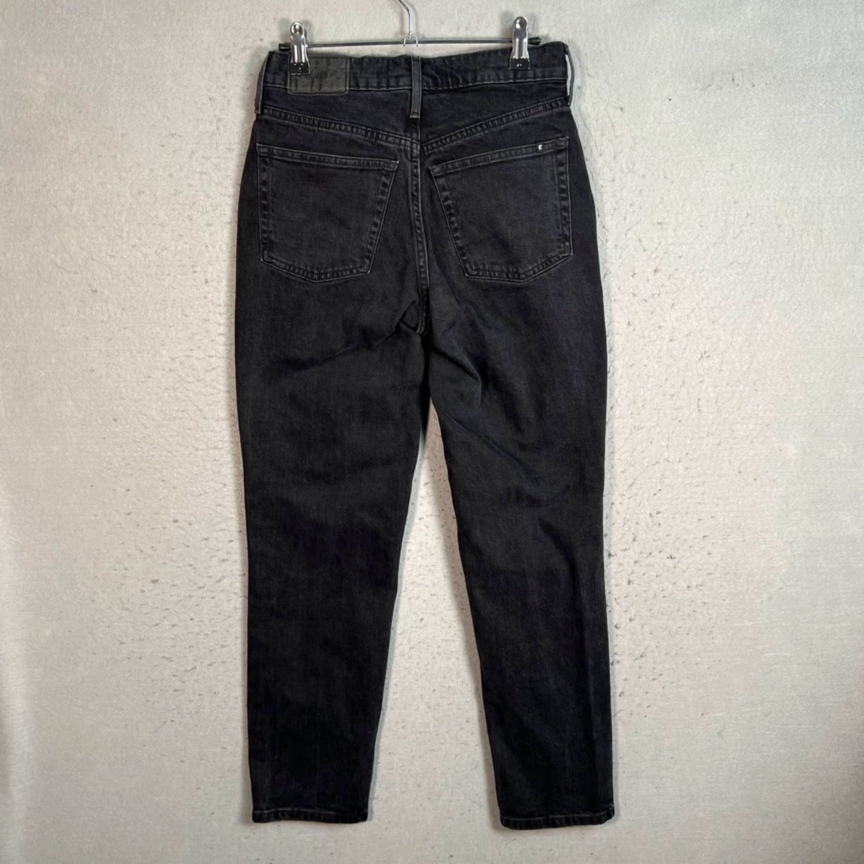 Everlane Everlane Jeans Black Denim High-Waist 25 Adult Womens Regular 28 In 5-Pocket Denim Straight Size 42" / US 20 - 2 Thumbnail