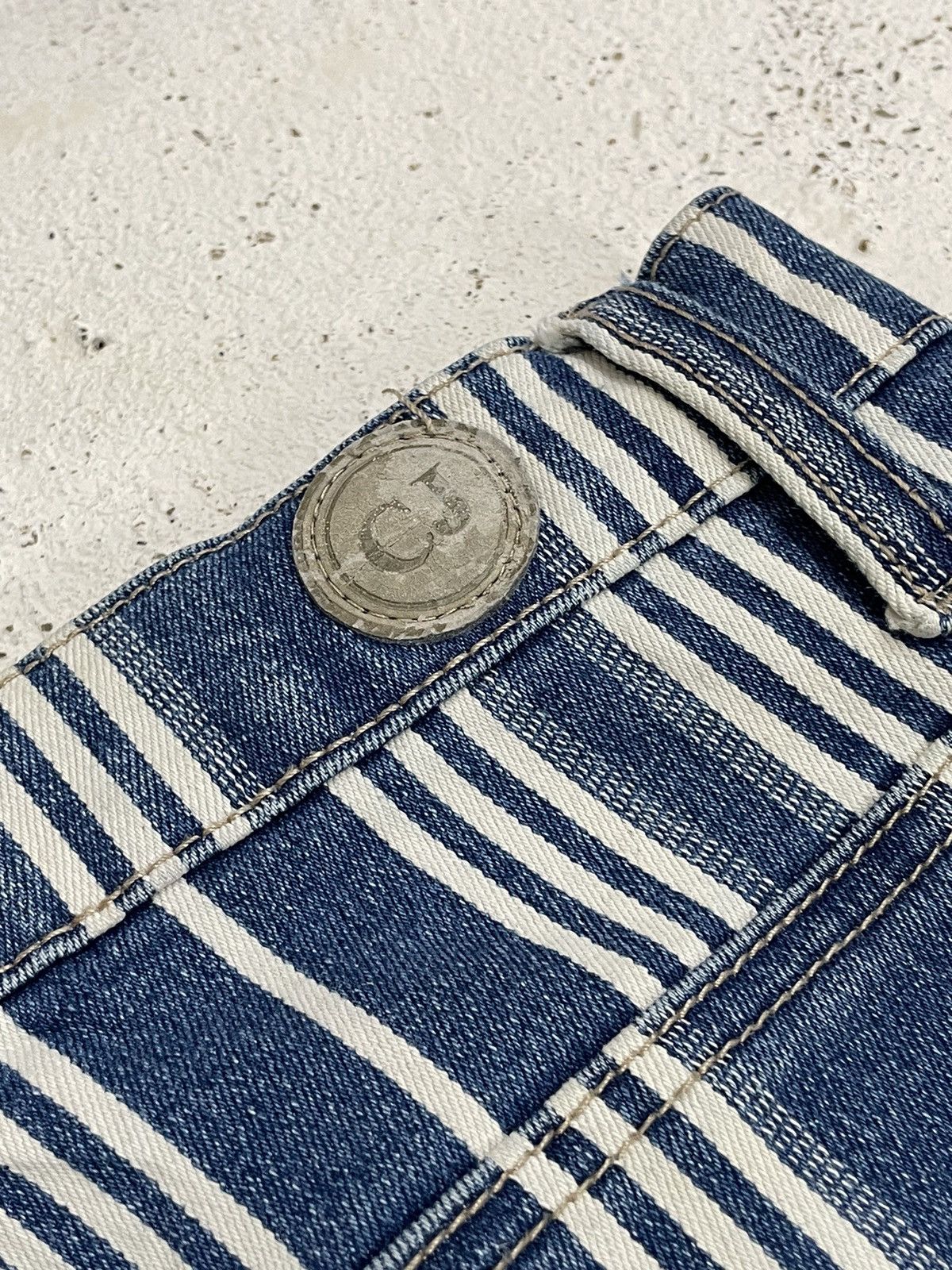 Other CJ Crest Jeans Bootcut Stripe Hickory Old Vintage Style Size 28" / US 6 / IT 42 - 14 Thumbnail
