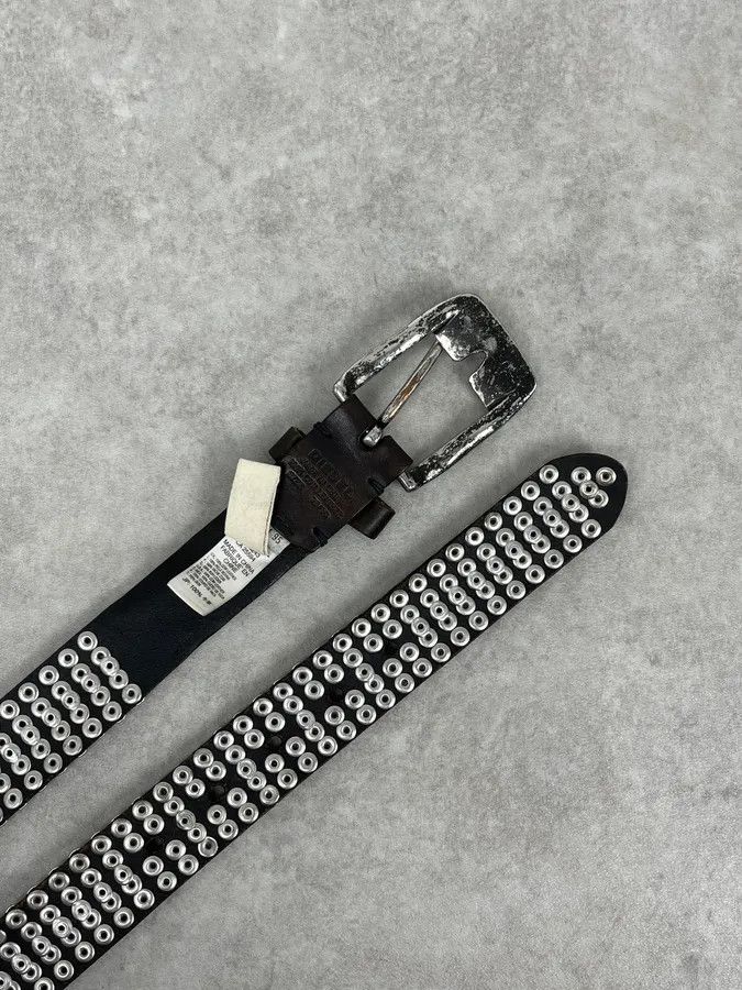Diesel 2000s Diesel Studded Black Leather Belt Size ONE SIZE - 5 Thumbnail