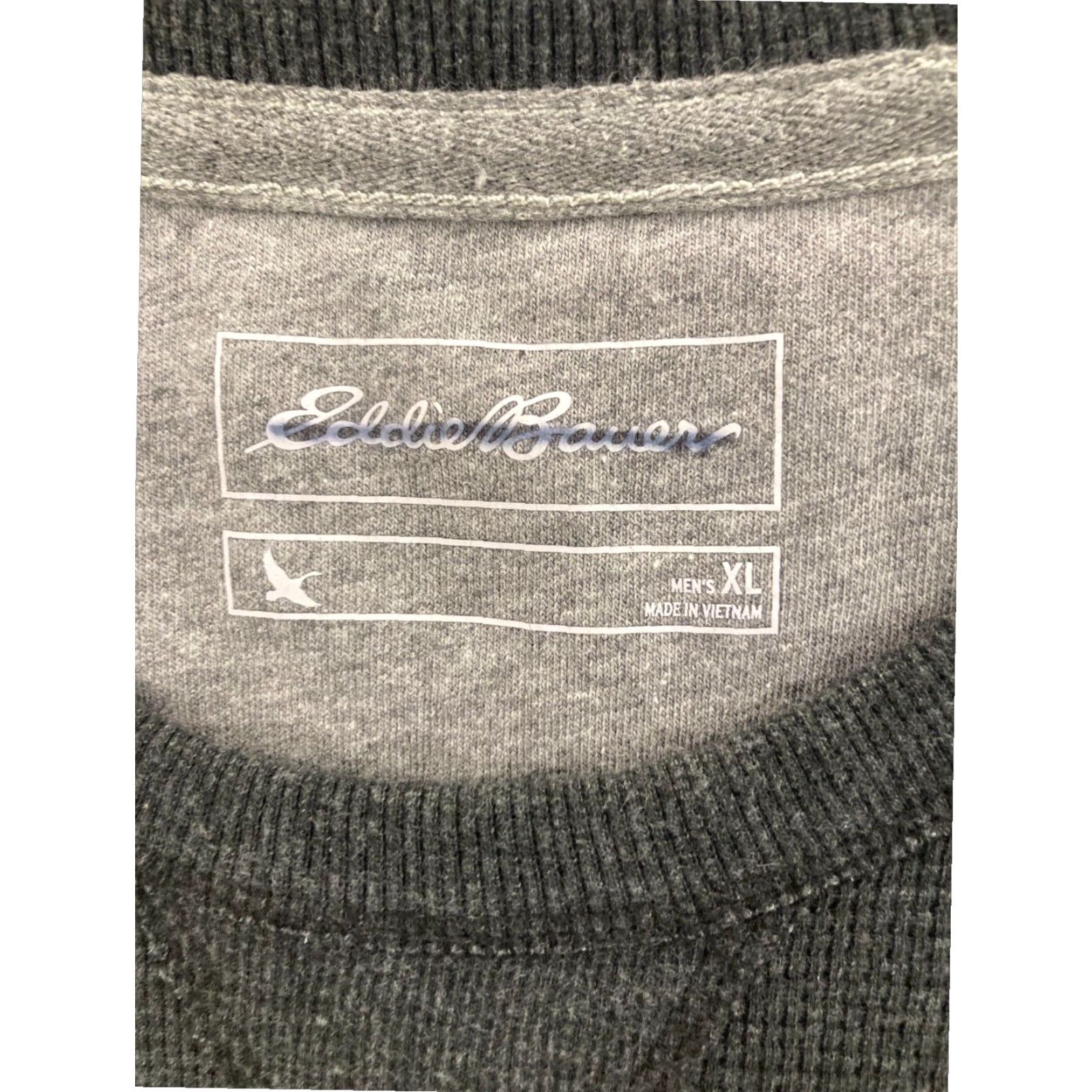 Eddie Bauer Eddie Bauer Striped Henley Collar Short Sleeve Shirt Mens XL Gray Size US XL / EU 56 / 4 - 5 Thumbnail