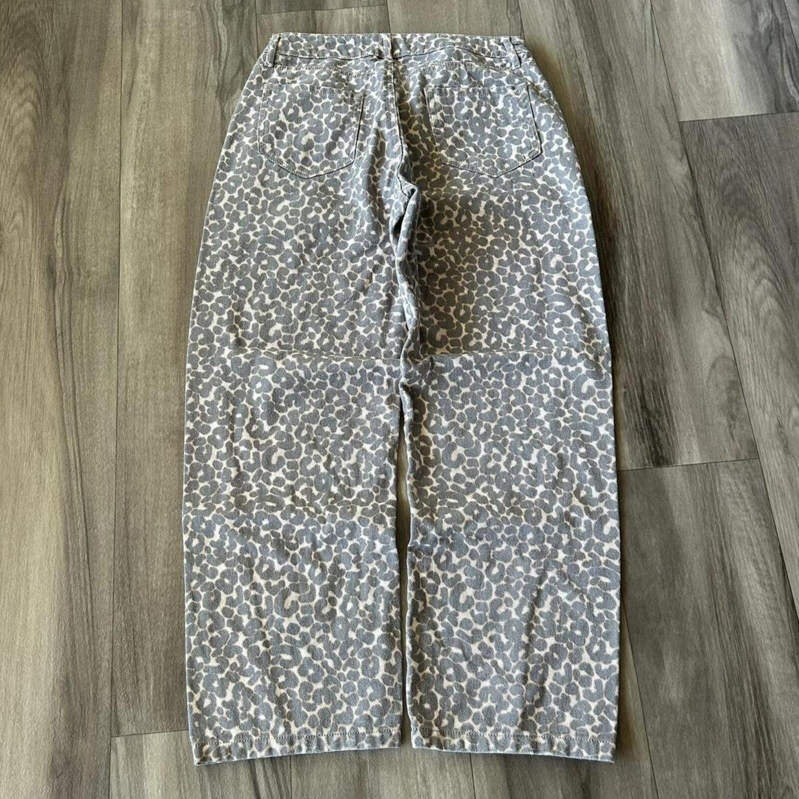 Other Sick Cheetah leopard print wide leg denim jeans pants Size M Size 32" / US 10 / IT 46 - 1 Thumbnail