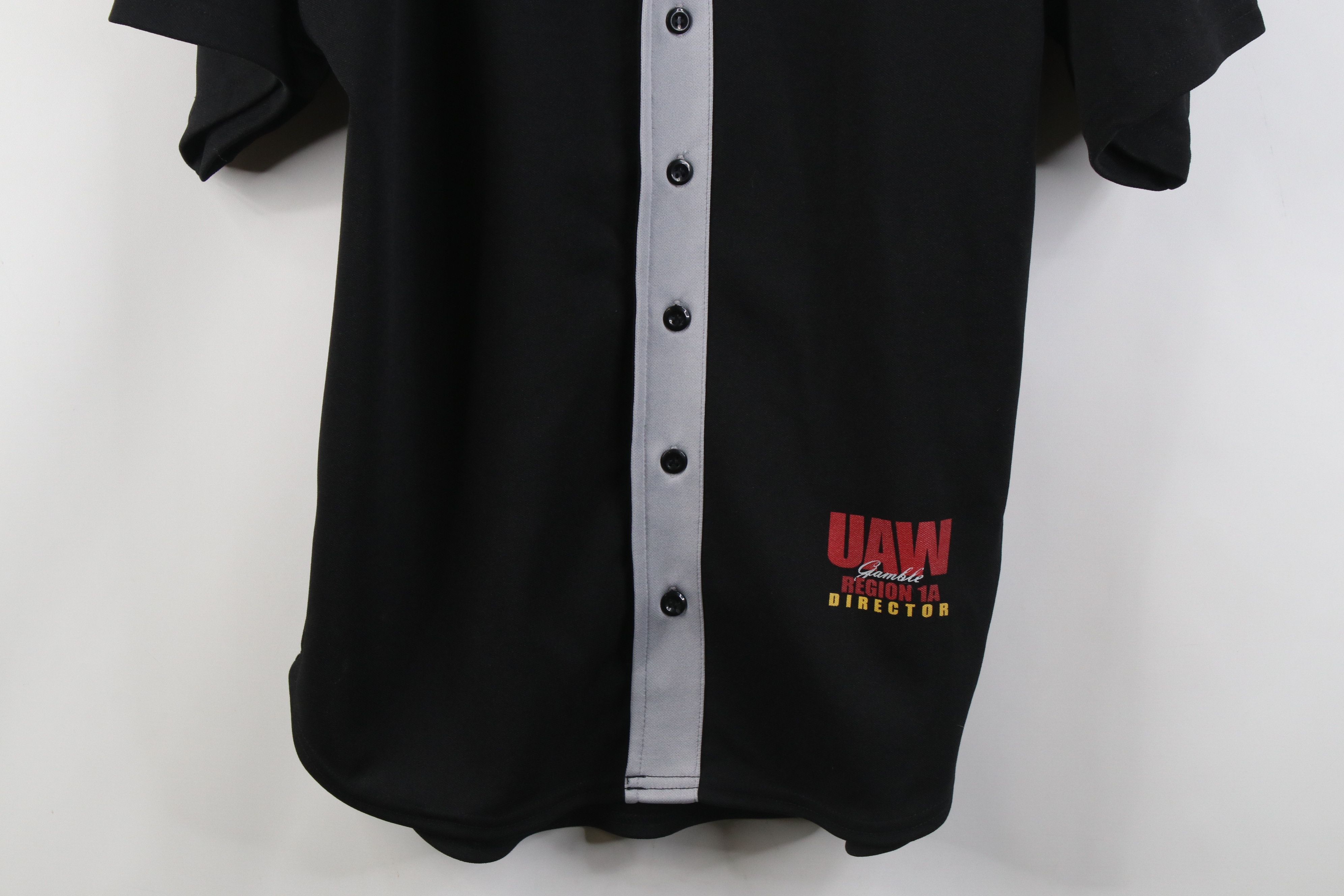 Vintage Y2K Union UAW 75th Anniversary Region 1A Jersey Shirt Size US XL / EU 56 / 4 - 3 Thumbnail