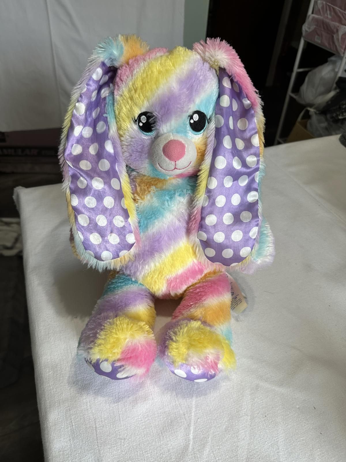 Designer Build A Bear Adorable Multi-Color Plush Bunny Size ONE SIZE - 7 Thumbnail