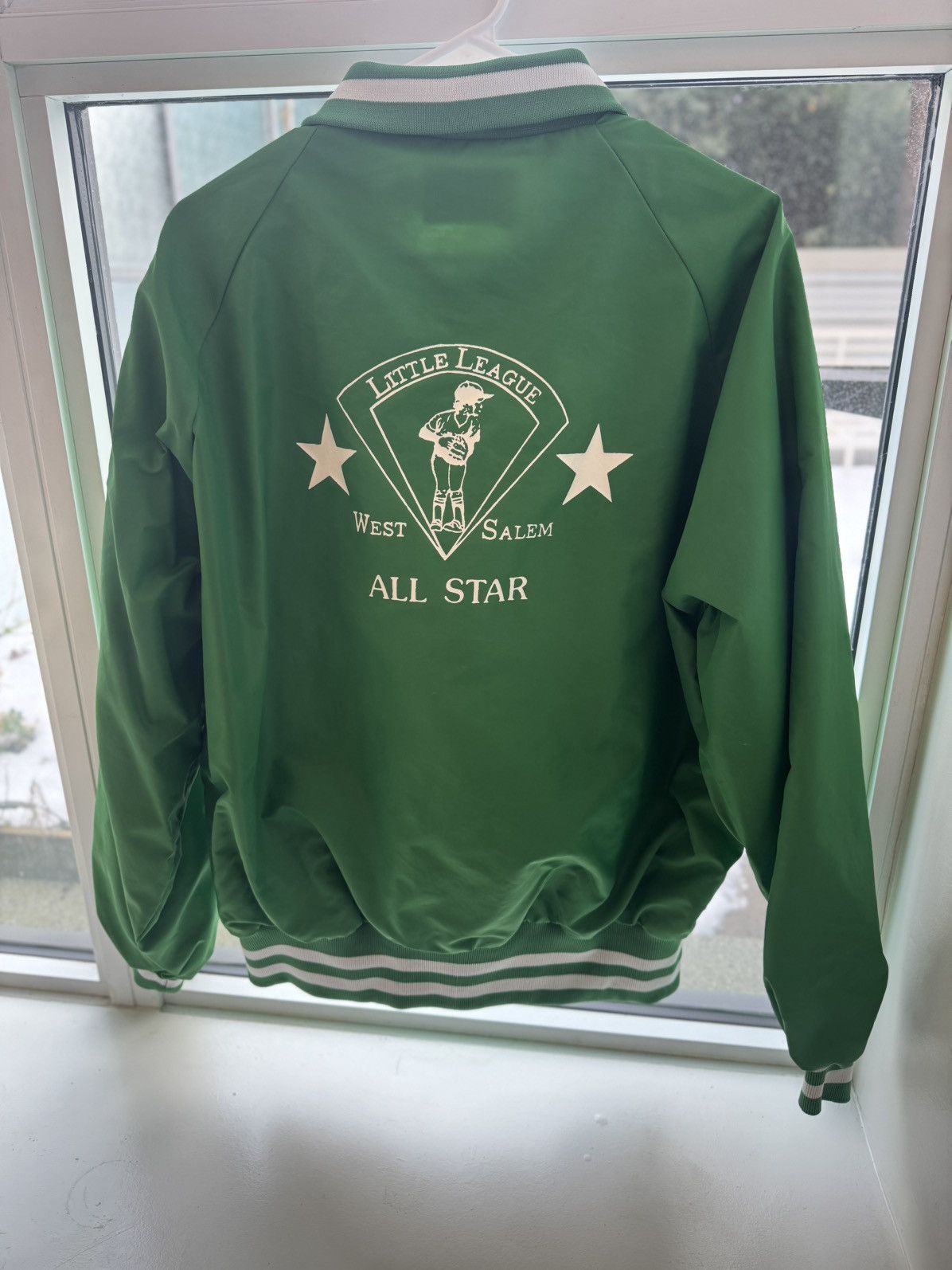 Vintage Vintage Green Bomber Jacket Size US L / EU 52-54 / 3 - 2 Thumbnail