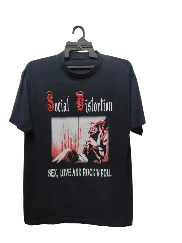 Band Tees × Vintage Social Distortion - sex,love and rock n roll tour tee Size US L / EU 52-54 / 3 - 1 Thumbnail