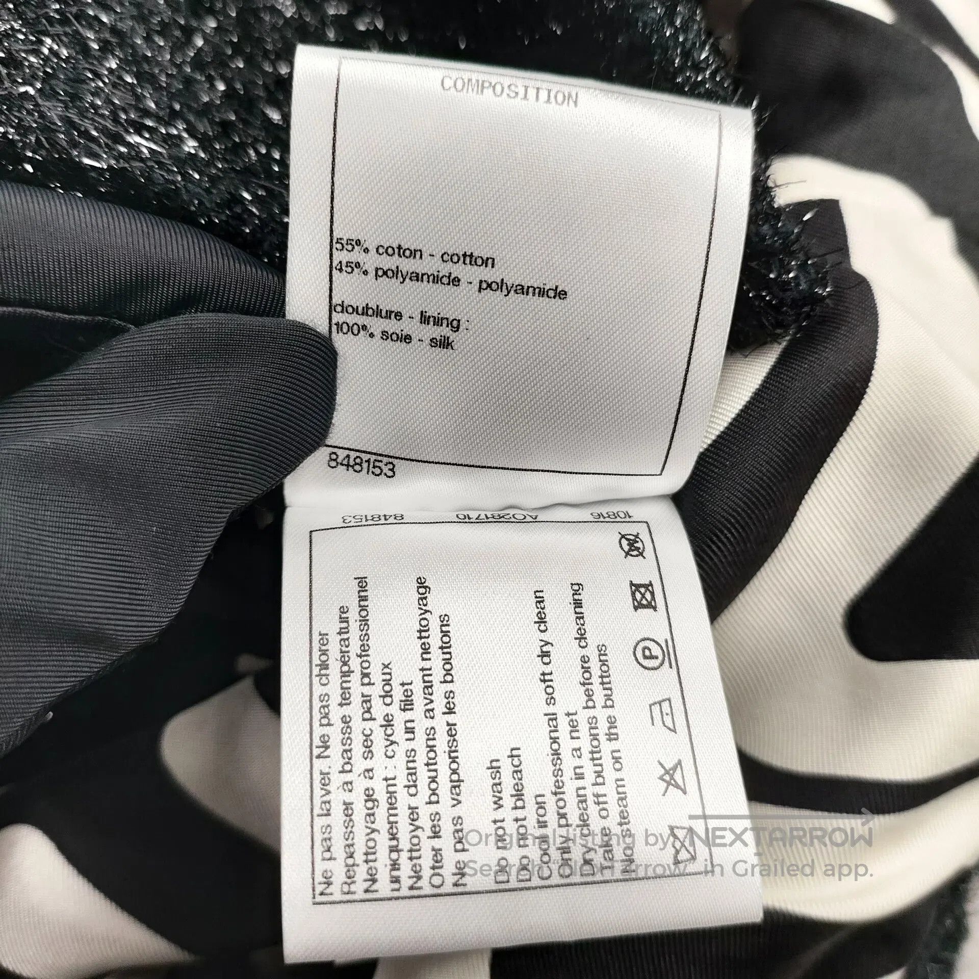 Chanel Chanel Black short shiny sequin heart button coat size 34| Size XXS / US 00 / IT 34 - 7 Thumbnail