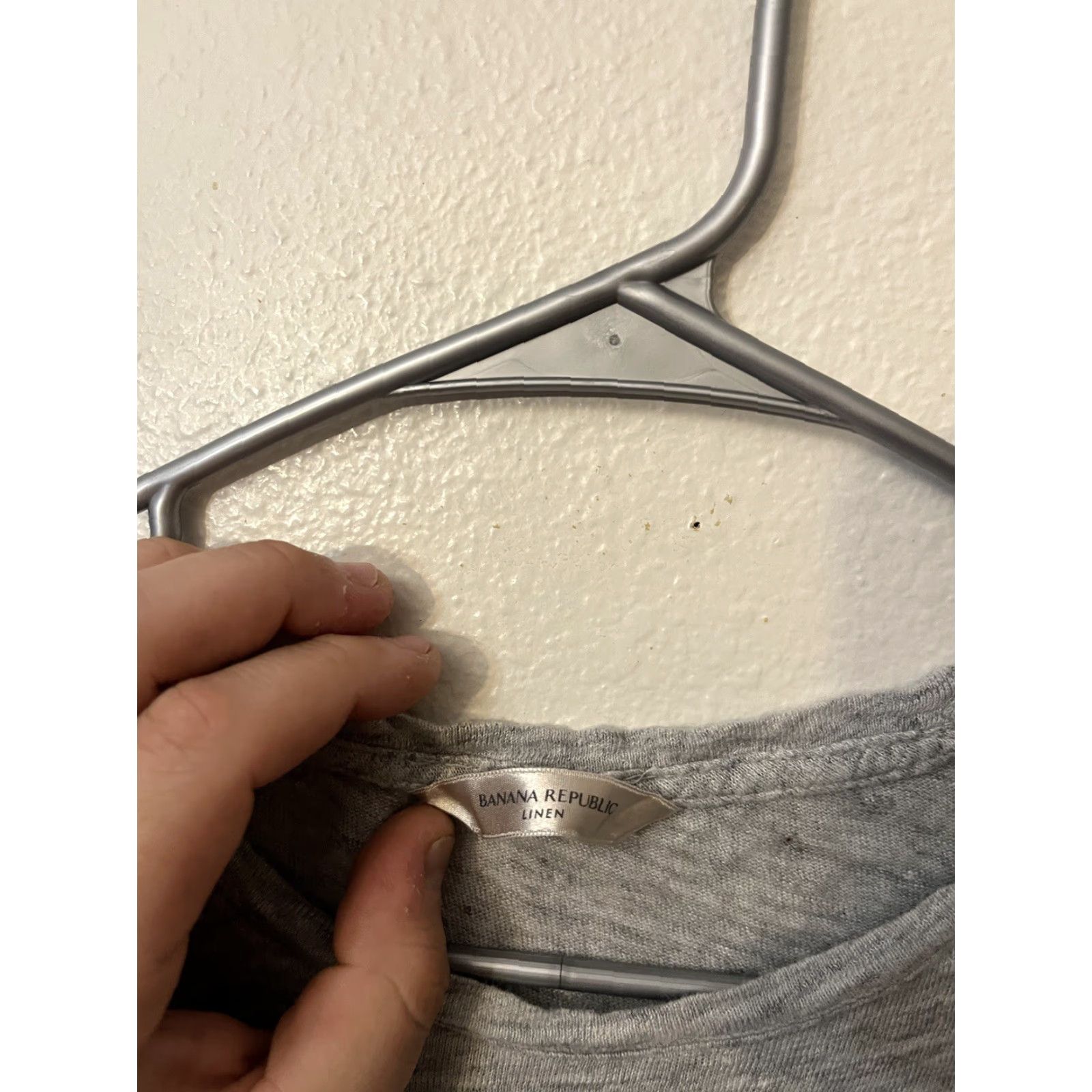 Banana Republic Banana Republic Linen Sleeveless Tie Front Tank Top Gray XS Women's Tank Top - Linen, Tie Front, Sleeveless, Gray, XS Size XS / US 0-2 / IT 36-38 - 2 Thumbnail