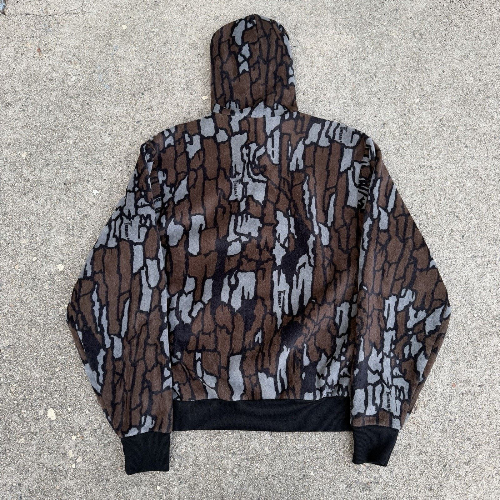 Carhartt × Carhartt Wip × Vintage Vintage 80s Carhartt 769 Trebark Camo Velvet Hoodie Sz M Size US M / EU 48-50 / 2 - 4 Thumbnail