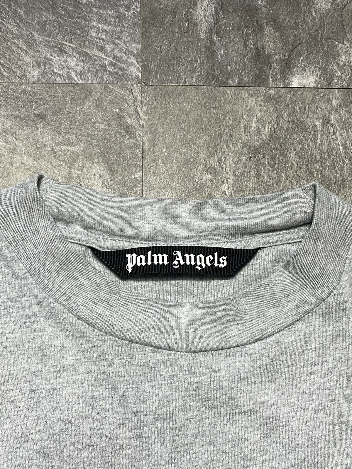 Palm Angels Palm Angels Small Classic Logo Grey Tee T Shirt XL Size US XL / EU 56 / 4 - 3 Thumbnail