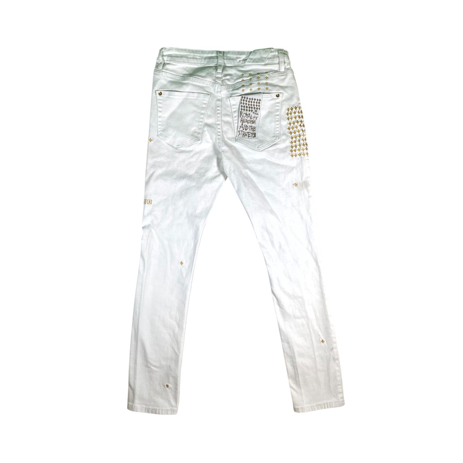 Ksubi Ksubi White & Gold Jeans Size US 29 - 2 Thumbnail