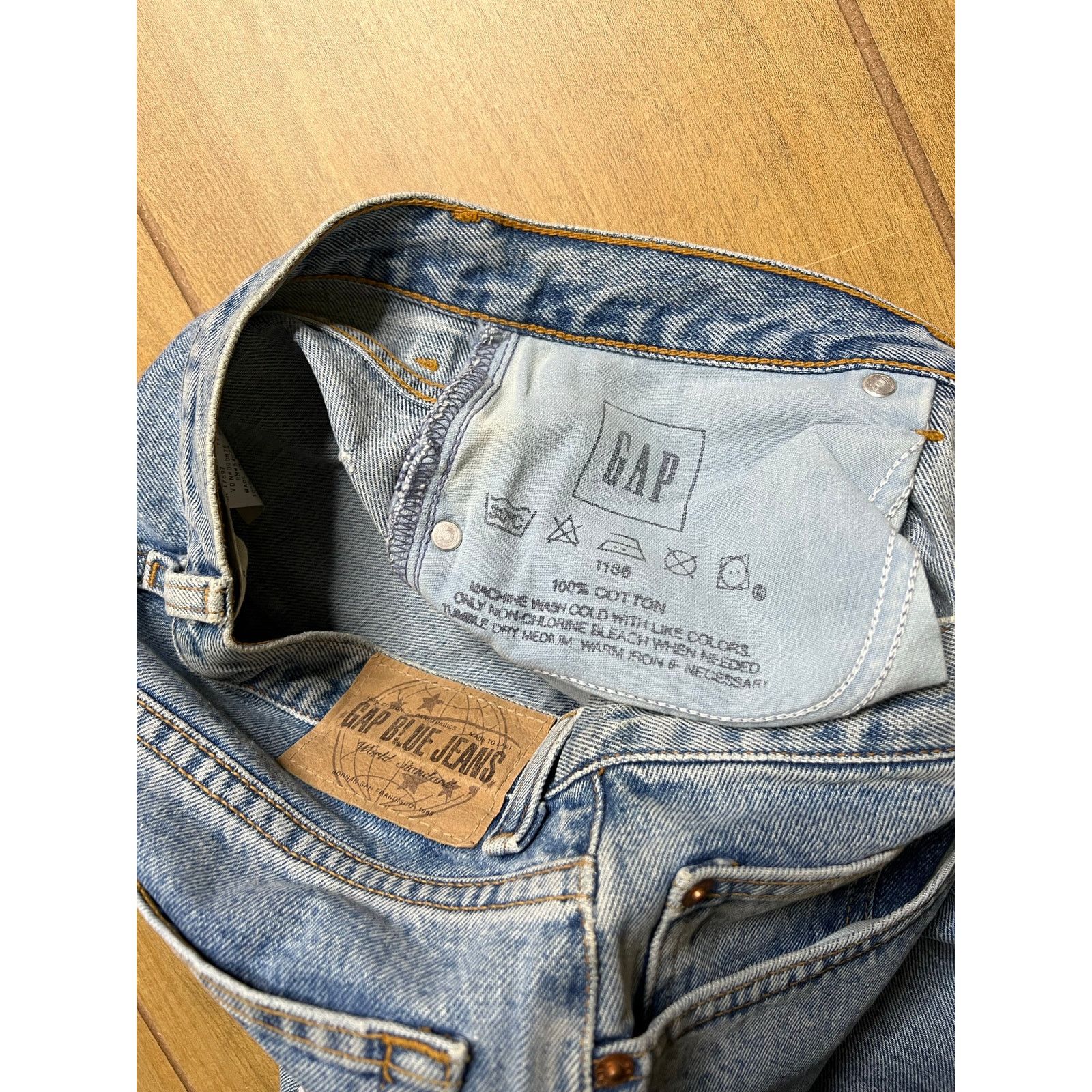 Gap Vintage 90s Medium Wash Gap High Waist Mom Jeans Sz 29x34 Size 29" - 6 Thumbnail
