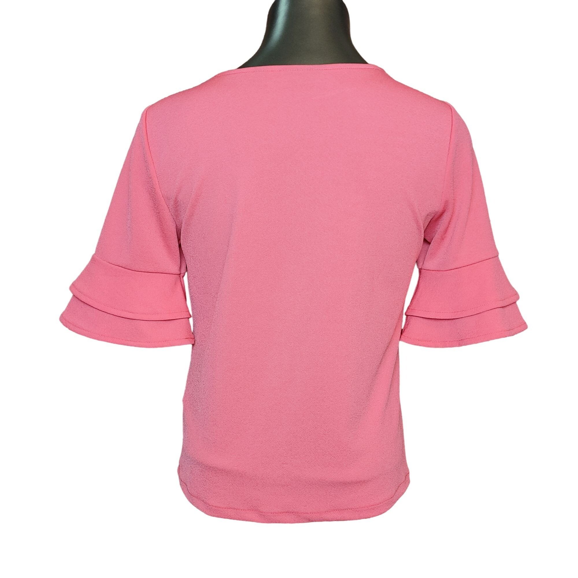 Other New York & Company 7th Avenue Design Studio Pink Flared Slee Size XS / US 0-2 / IT 36-38 - 2 Thumbnail