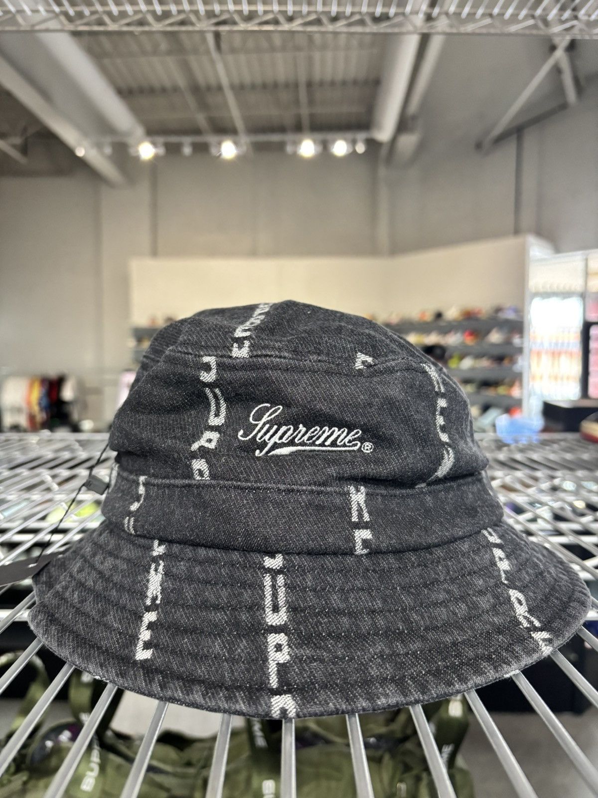 Supreme SUPREME LOGO STRIPE JACQUARD DENIM CRUSHER 