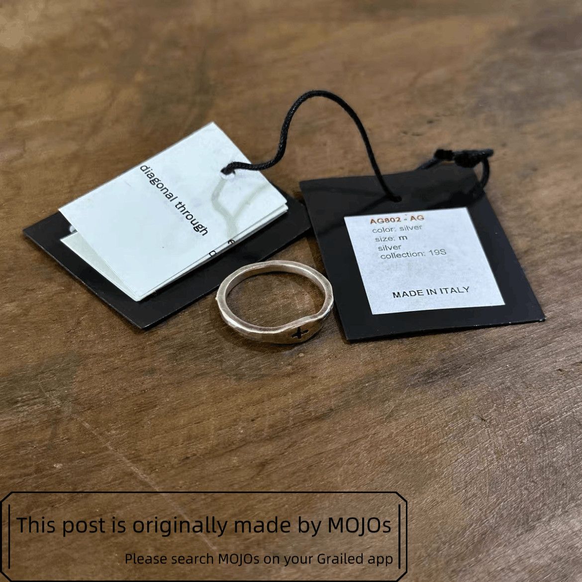 Ma+ Sz M M.A+ 19SS Cross Silver 925 Ring Size ONE SIZE - 2 Thumbnail
