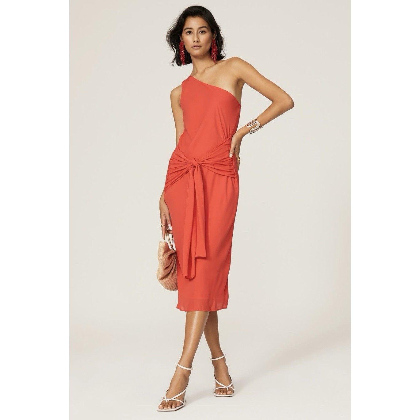 Krisa Krisa One Shoulder Bias Dress Msrp $207 - Size Small Size S / US 4 / IT 40 - 1 Thumbnail