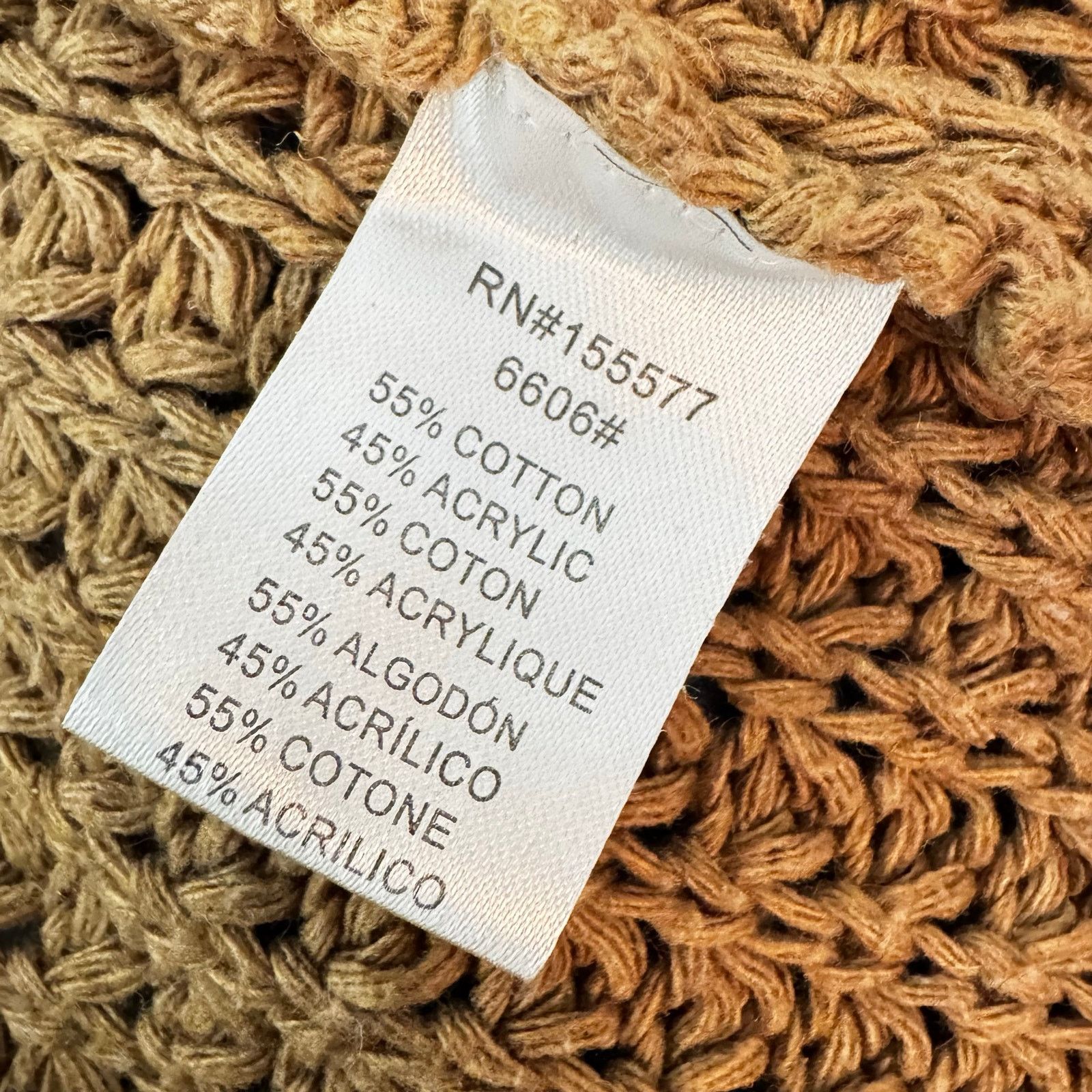 Other SOLAI the label cotton blend chucky knit open front cardigan Size M / US 6-8 / IT 42-44 - 7 Thumbnail